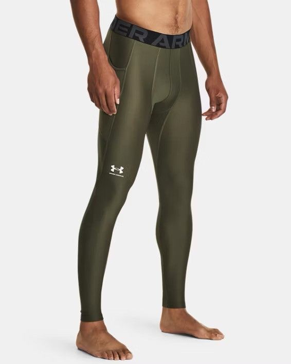 Under Armour Under Armour Heatgear Armour Leggings OD Green Size US 34 / EU 50 - 3 Thumbnail
