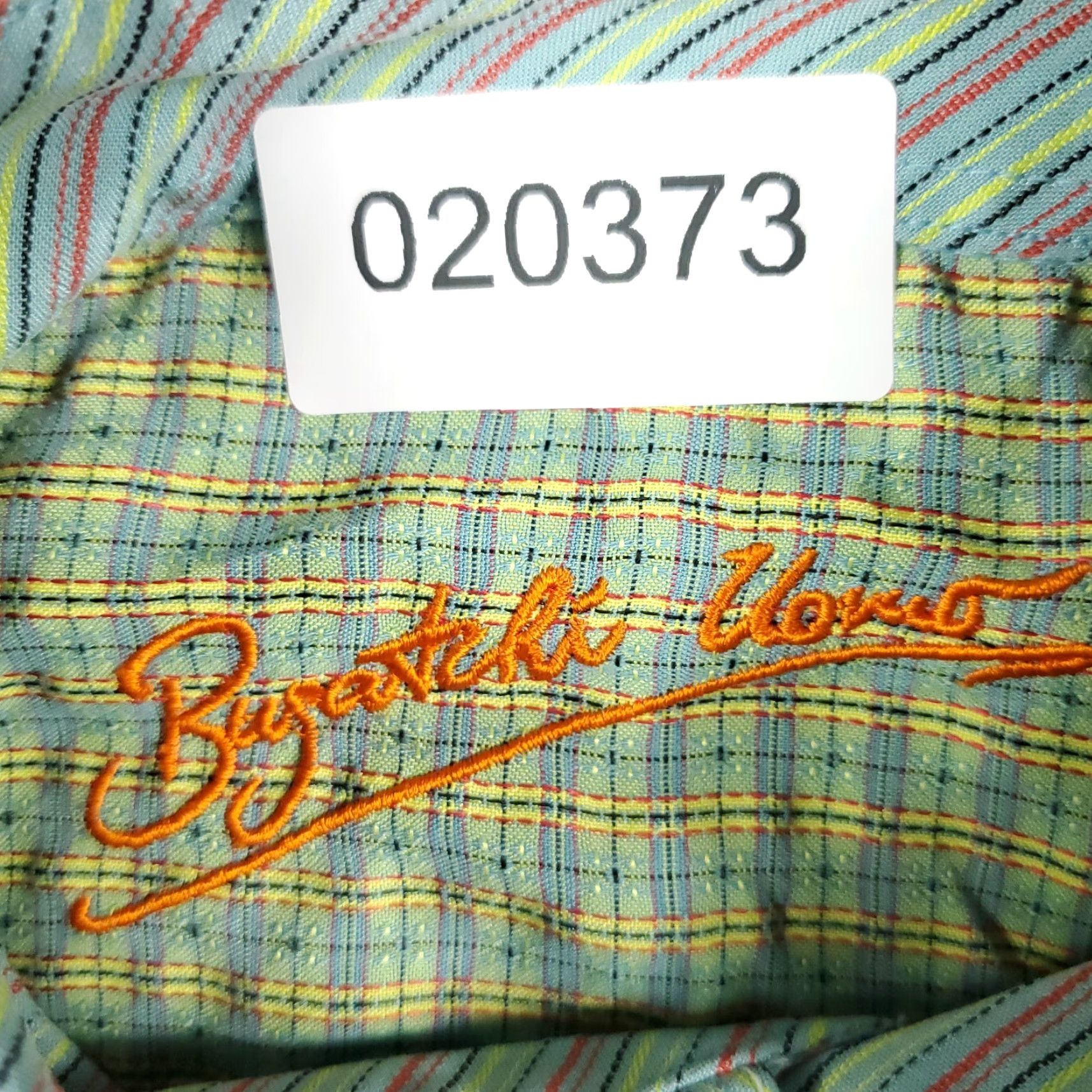 BUGATCHI Bugatchi Uomo Green Striped Button-Up Shirt Mens Large Long Sleeve Regular Fit Size US L / EU 52-54 / 3 - 8 Thumbnail