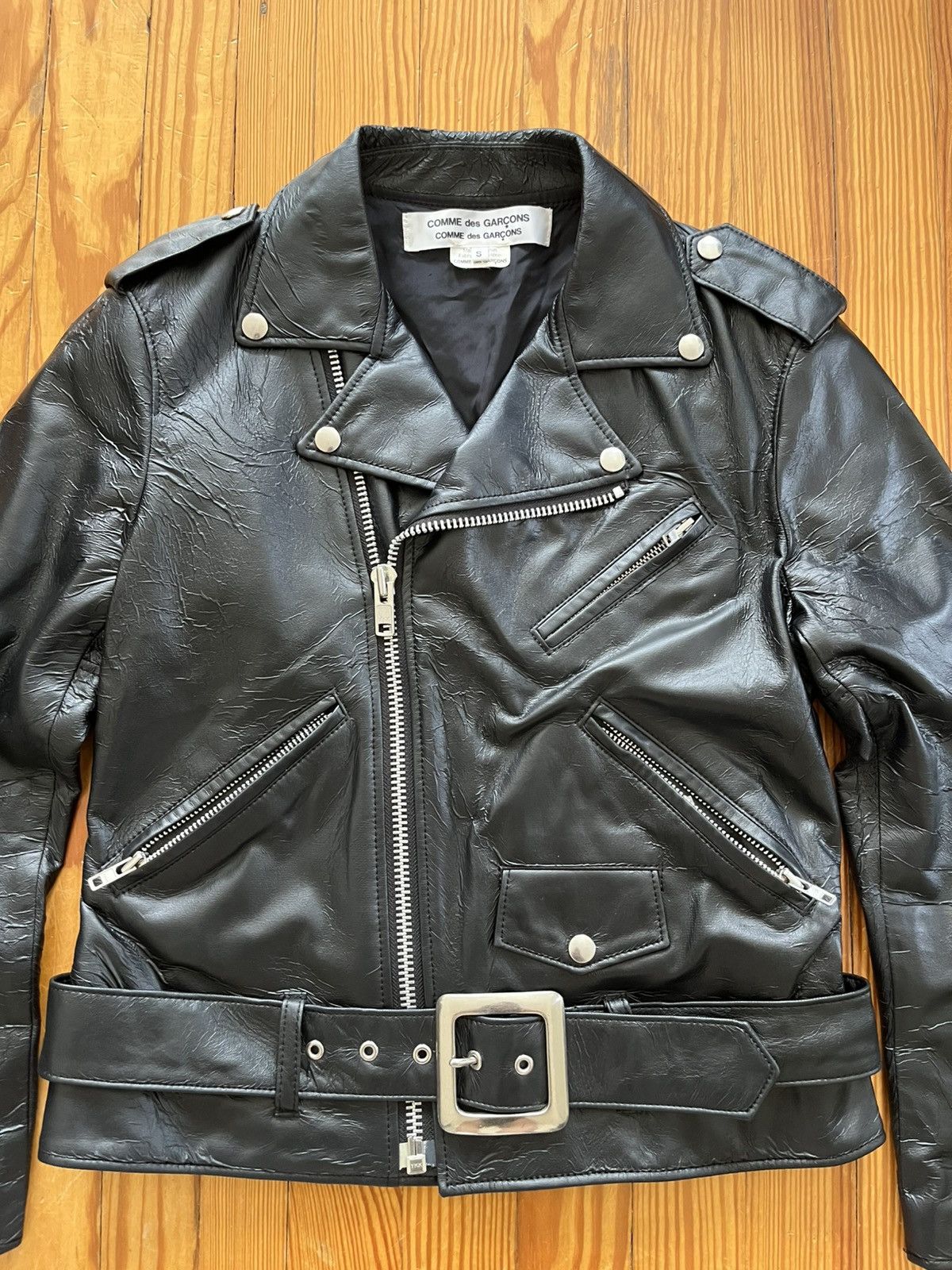 Comme des Garcons Comme Des Garcons CDG Perfecto Faux Leather Jacket Black Size US S / EU 44-46 / 1 - 3 Thumbnail