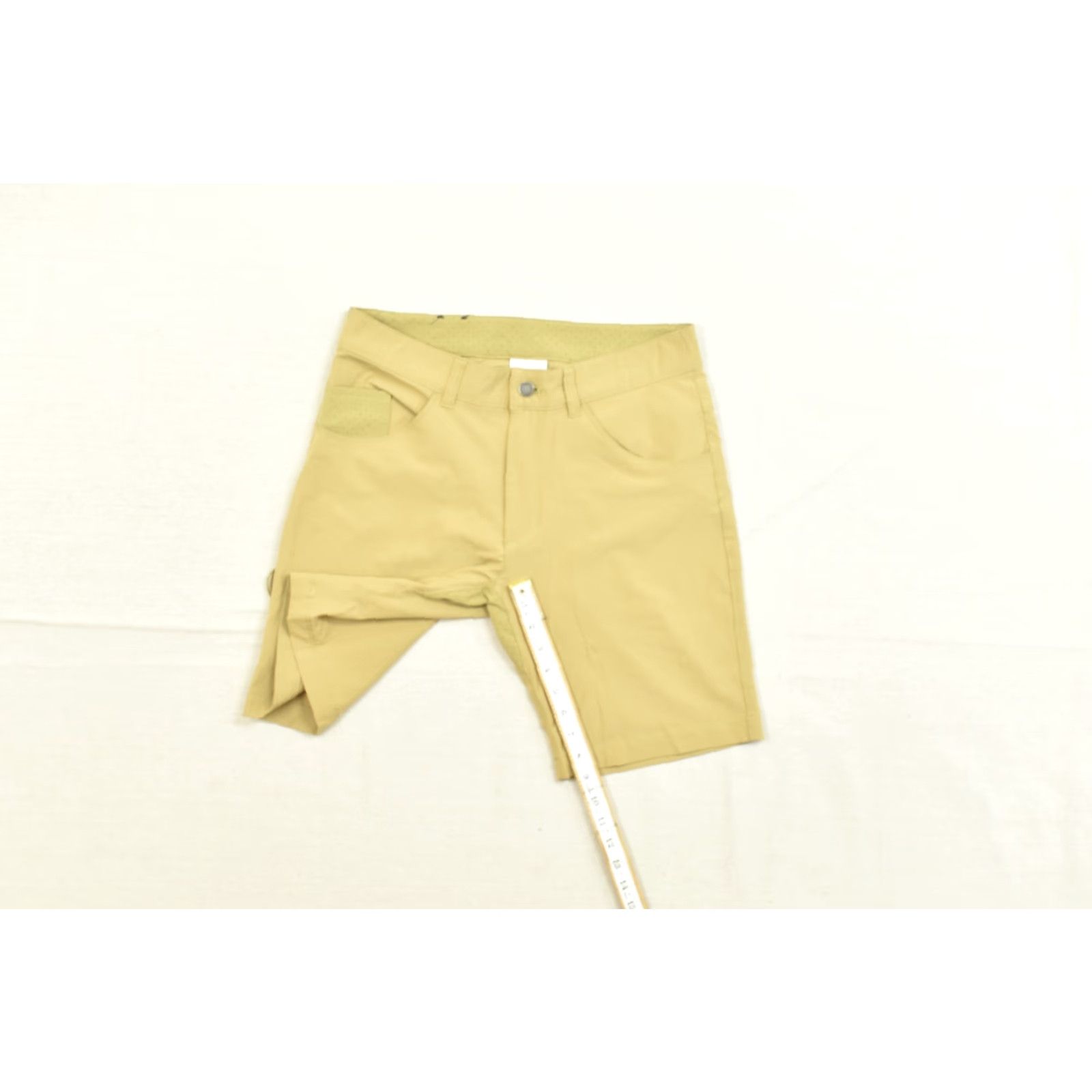 Vintage Columbia Men Flat Front Hiking Performance Shorts Bermuda 30 Beige Tan Summer Spring Pockets Zip Size US 30 / EU 46 - 5 Thumbnail