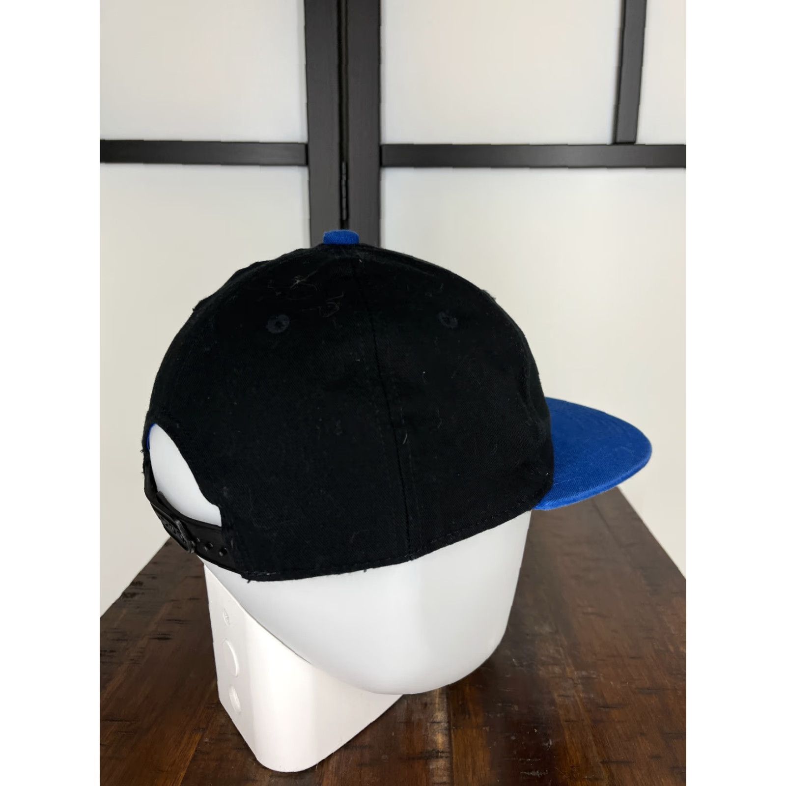 Vintage Melonwear Hat Cap Snap Back Adult OS Blue Black 100% Cotton AHL Melonwear Size ONE SIZE - 7 Thumbnail