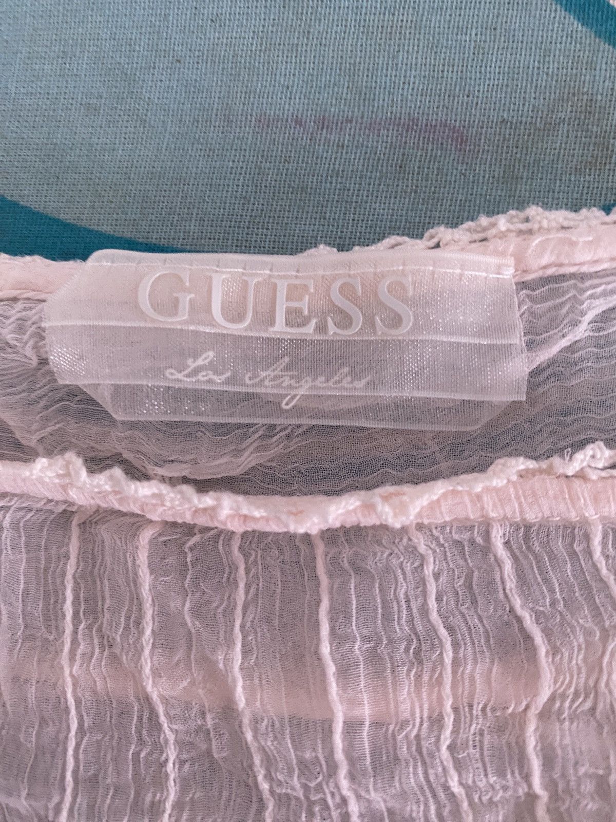 Guess × Vintage Guess blouse Y2K sheer ombré Size S / US 4 / IT 40 - 5 Thumbnail