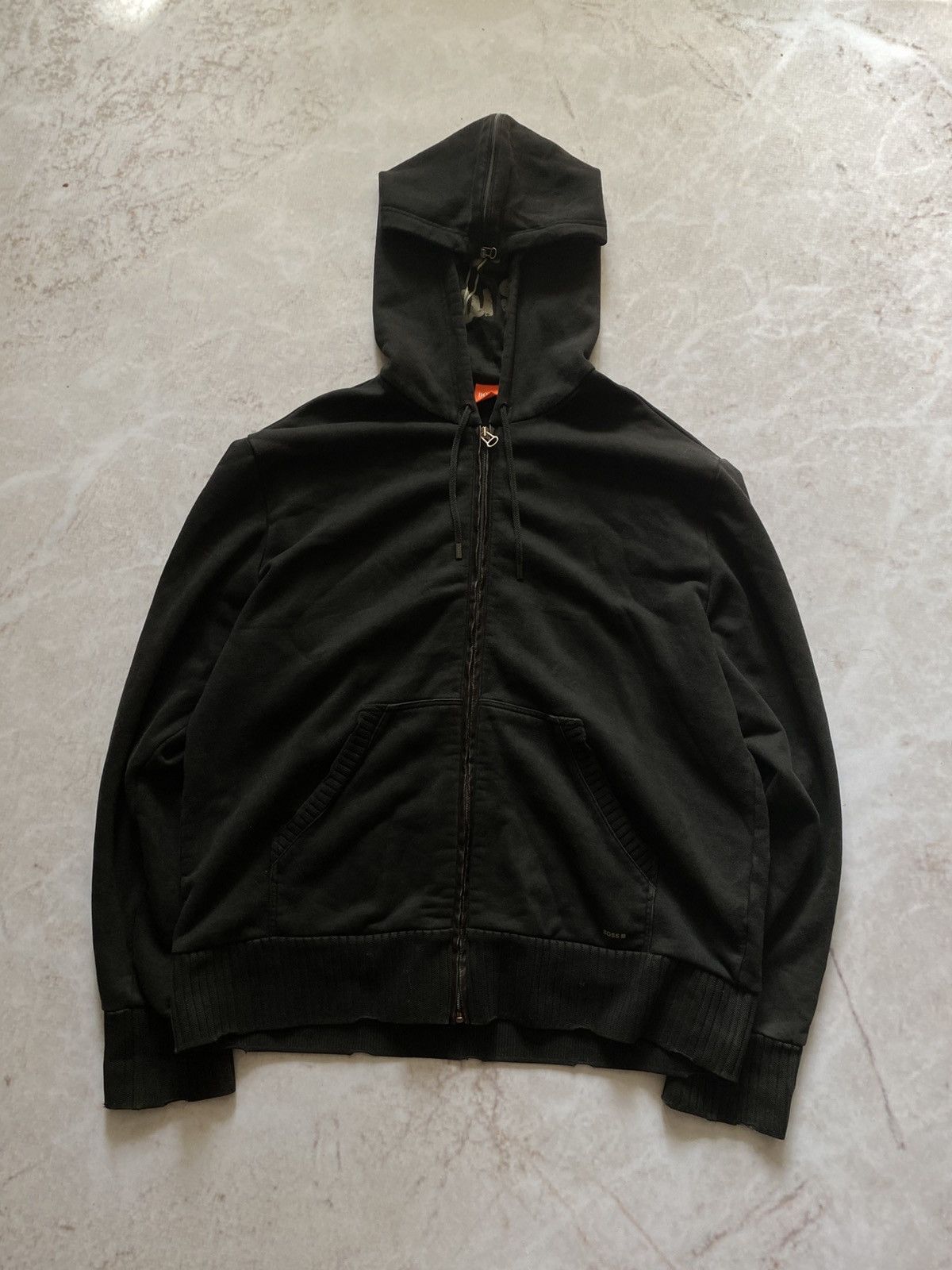 Hugo Boss × Vintage Vintage Avant Garde sweater / Zip Up Hoodie Hugo Boss Rare Size US XL / EU 56 / 4 - 2 Thumbnail
