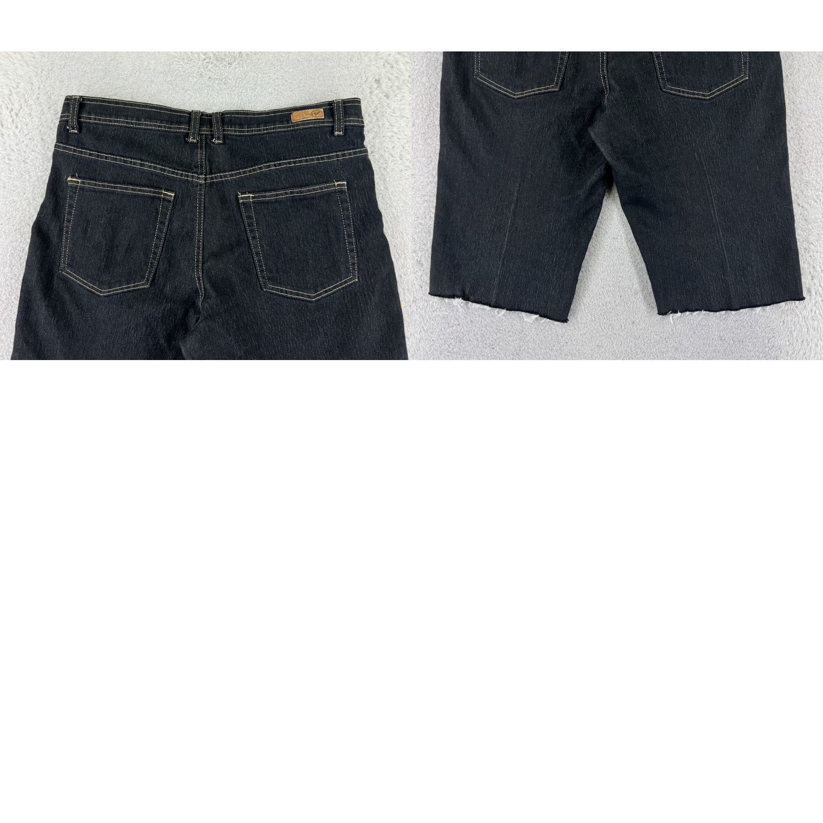 Gloria Vanderbilt Gloria Vanderbilt Shorts Womens 14 Black Cutoff Denim Jean Cotton Blend 32x13 Size 36" / US 14 / IT 50 - 10 Thumbnail