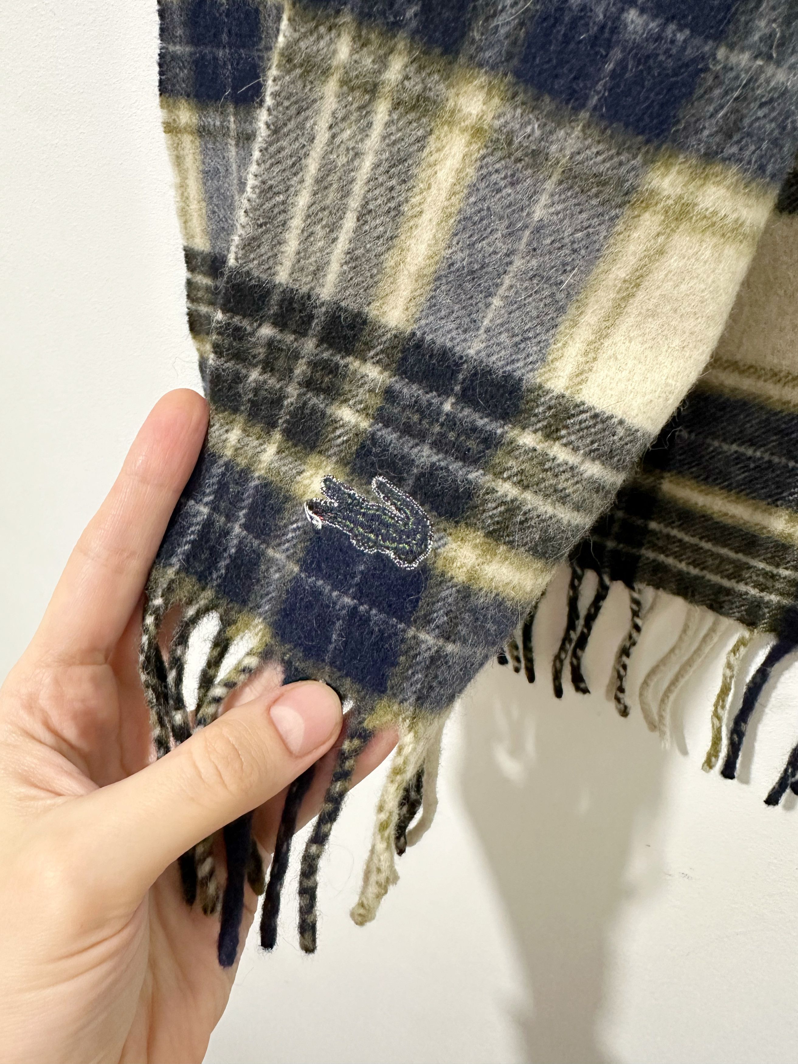 Lacoste Lacoste Wool - Cashmere Checked Scarf 140x31 cm Size ONE SIZE - 4 Thumbnail