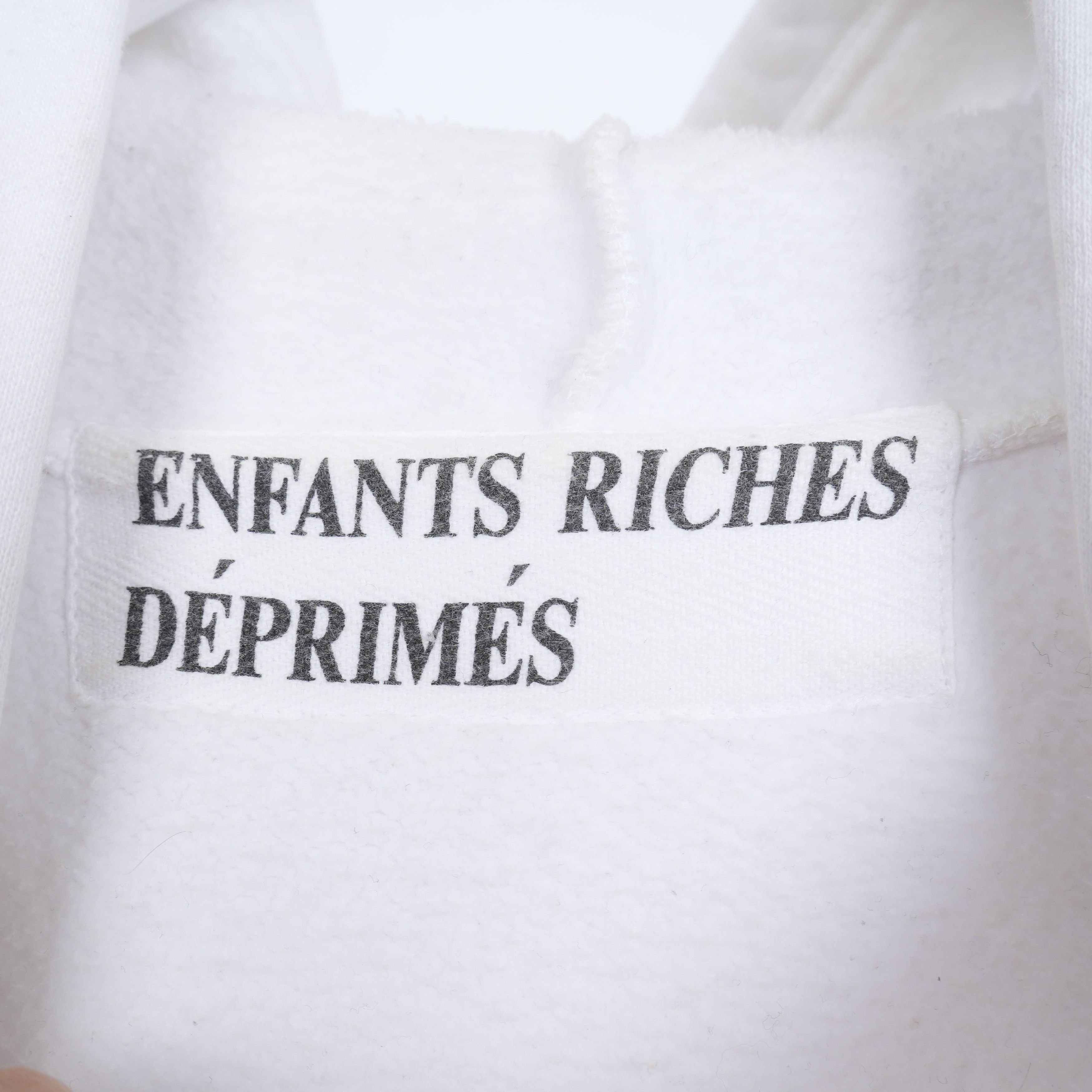 Enfants Riches Deprimes ERD X INDICATES PRIOR DAMAGE WHITE HOODIE Size US XL / EU 56 / 4 - 4 Thumbnail