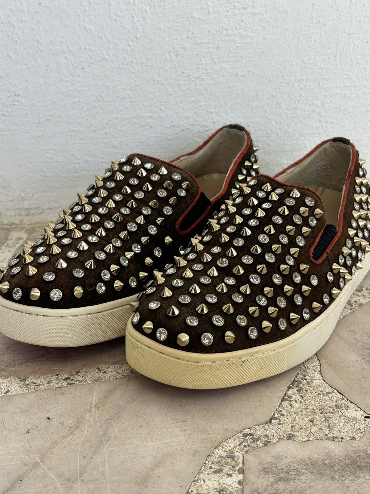 Christian Louboutin Christian Louboutin Crystal Dandelion Spikes Loafers UK8.5 Size US 8.5 / EU 41-42 - 8 Thumbnail