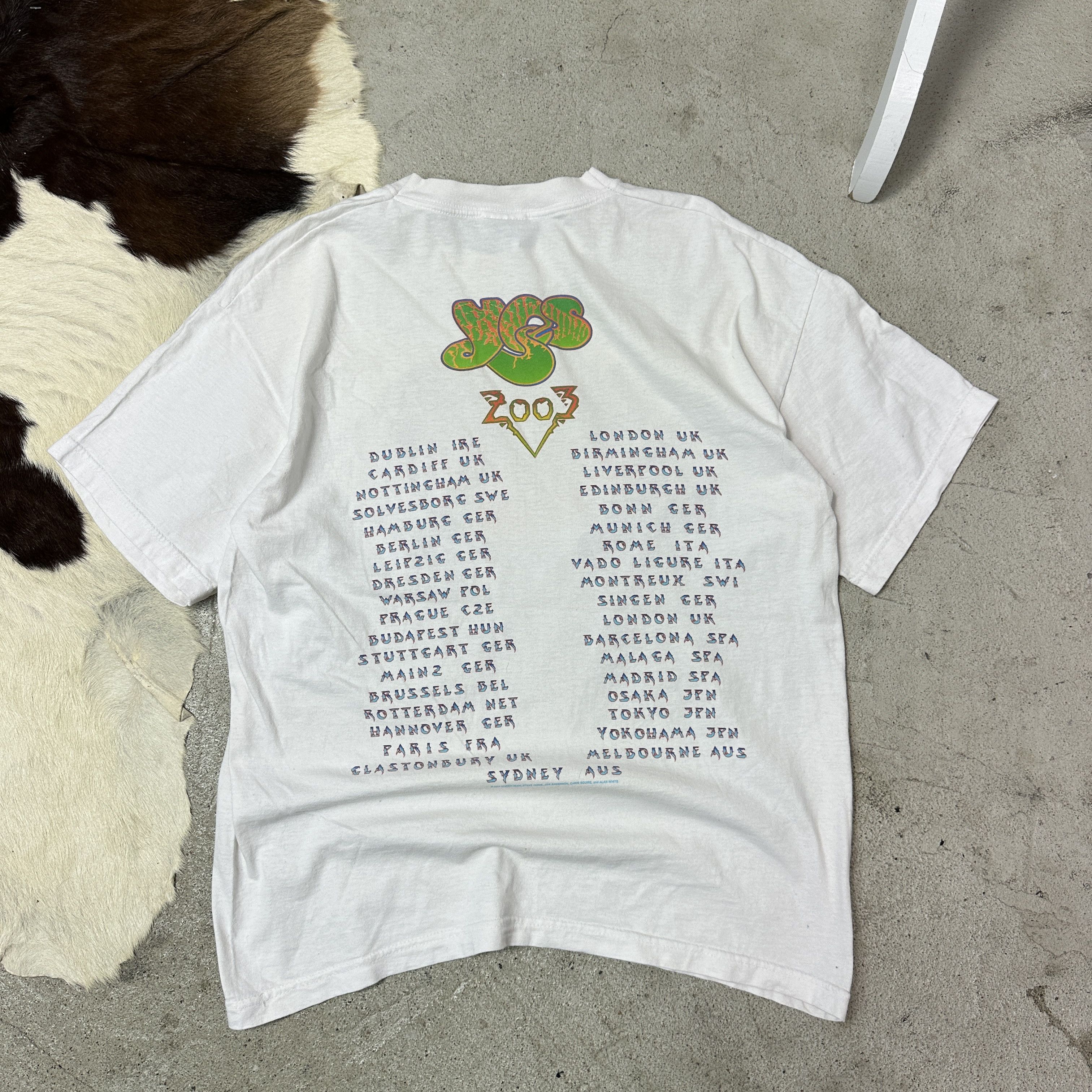 Vintage Vintage Skater Printed Yes 2003 Tour T-shirt Y2K Size US M / EU 48-50 / 2 - 5 Thumbnail