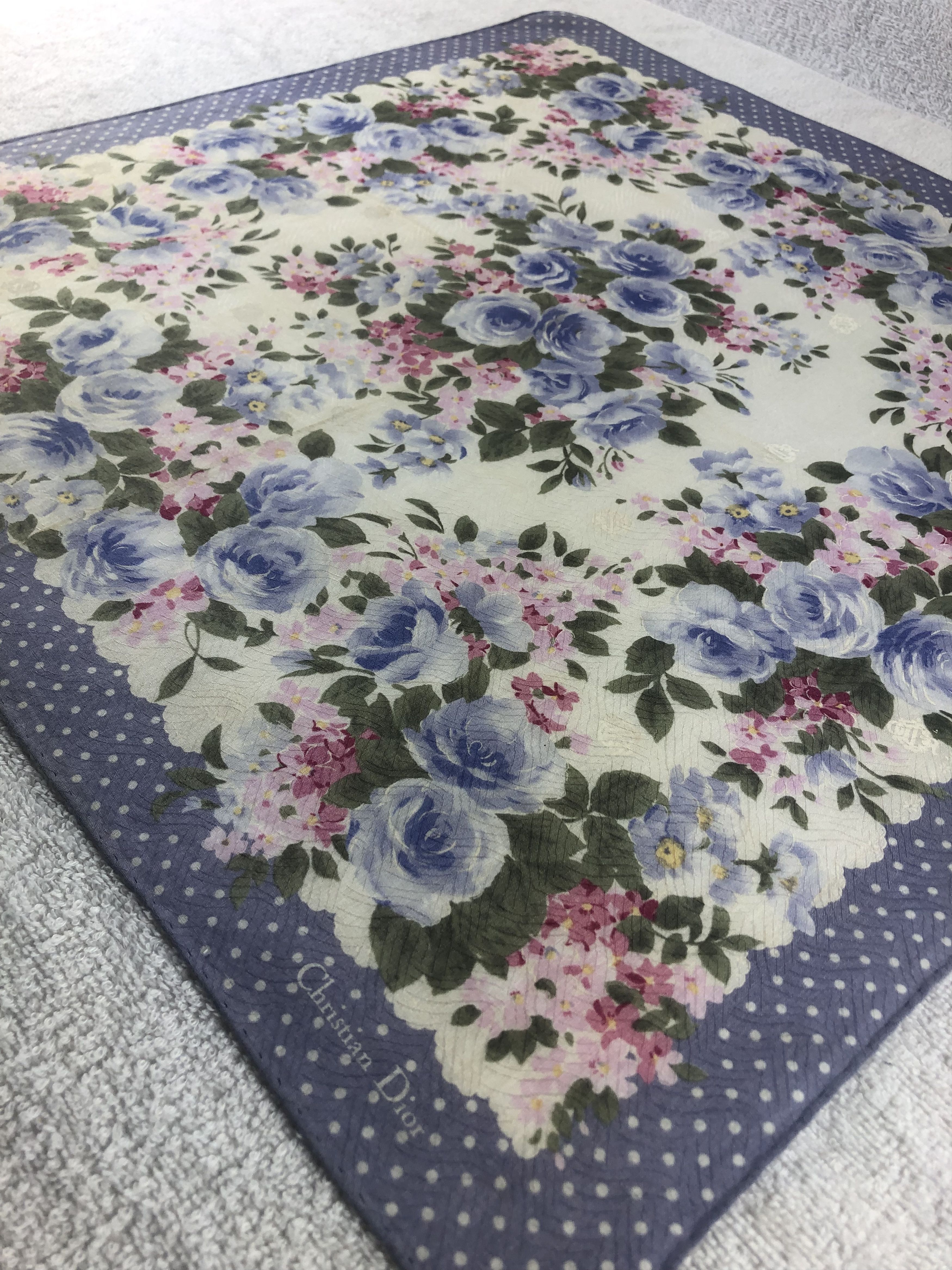 Vintage Christian Dior Handkerchief / Bandana / Neckerchief Size ONE SIZE - 4 Thumbnail