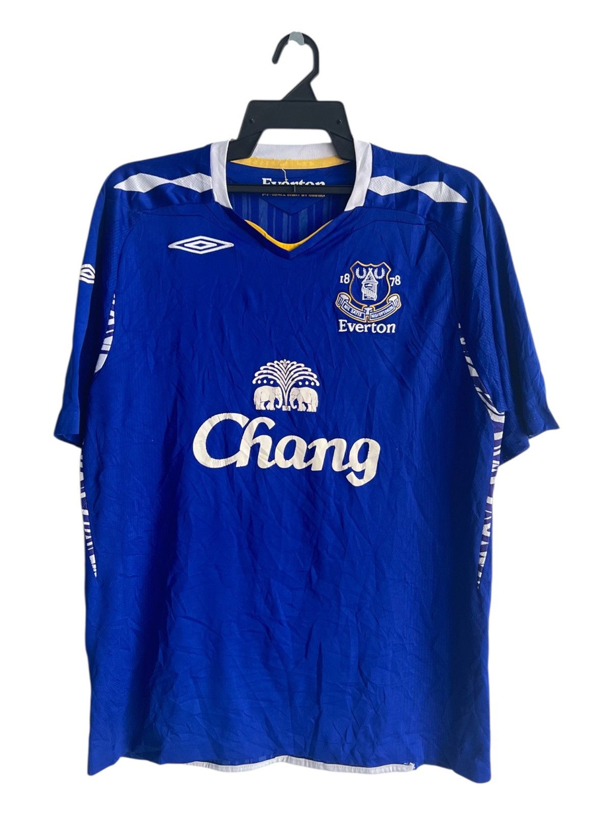 Umbro Vintage Original 07-08 Umbro Everton Chang Home Jersey Large Size US L / EU 52-54 / 3 - 1 Thumbnail