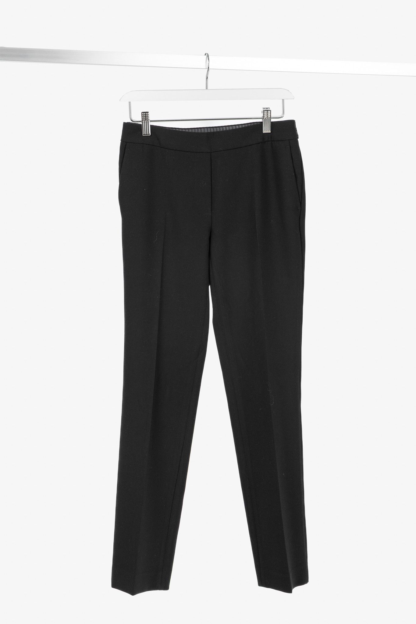 Luisa Cerano Luisa Cerano Black Pull-On Crepe Pants Size 28" / US 6 / IT 42 - 1 Thumbnail