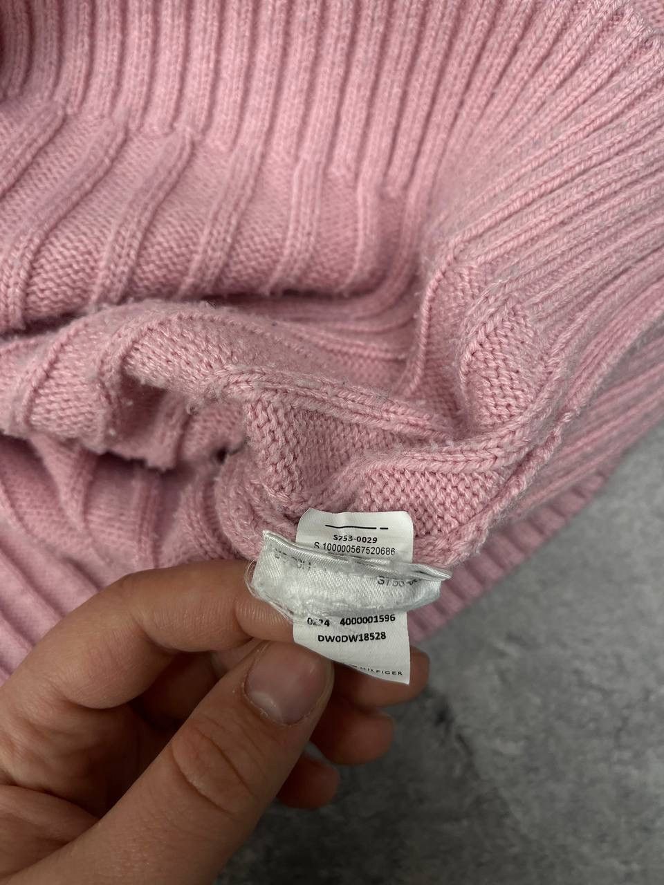 Tommy Hilfiger Tommy Hilfiger Jeans Women Ribbed Knit Cropped Sweater Pink Size S / US 4 / IT 40 - 4 Thumbnail