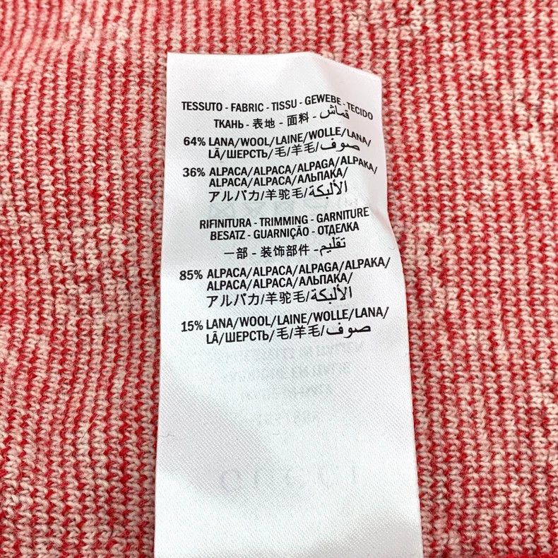 Gucci Gucci Red logo jacquard full-print wool V-neck single-brea Size S / US 4 / IT 40 - 7 Thumbnail