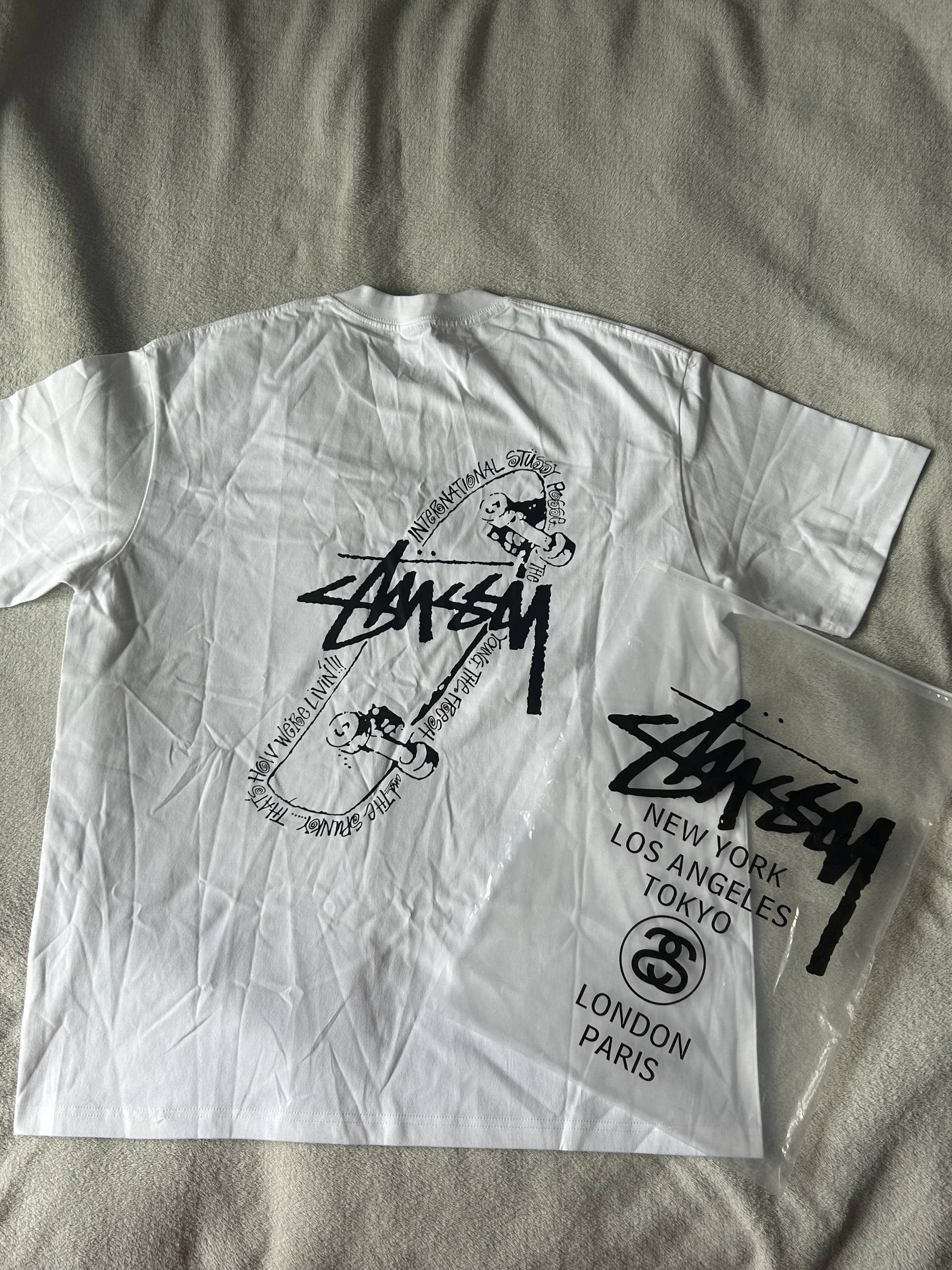 Stussy Stussy Tshirt White Large Size US L / EU 52-54 / 3 - 2 Thumbnail