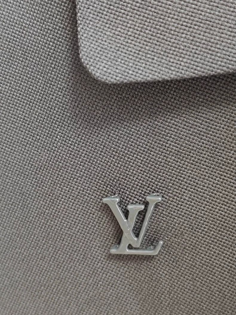 Louis Vuitton Louis Vuitton 23 SS Cutout Drawstring Tie Grey Suit 2501-Ne Size 54R - 4 Thumbnail