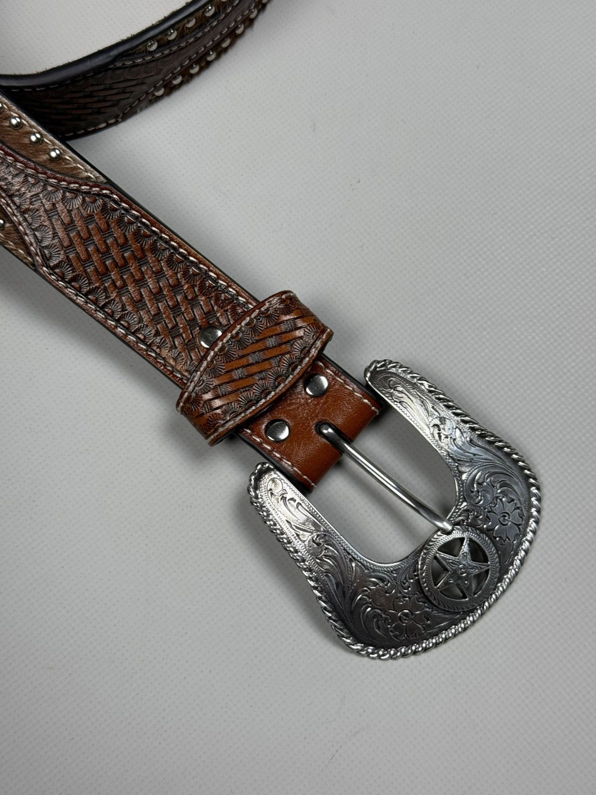 Nocona Nocona Vintage Western Leather Belt Size ONE SIZE - 2 Thumbnail