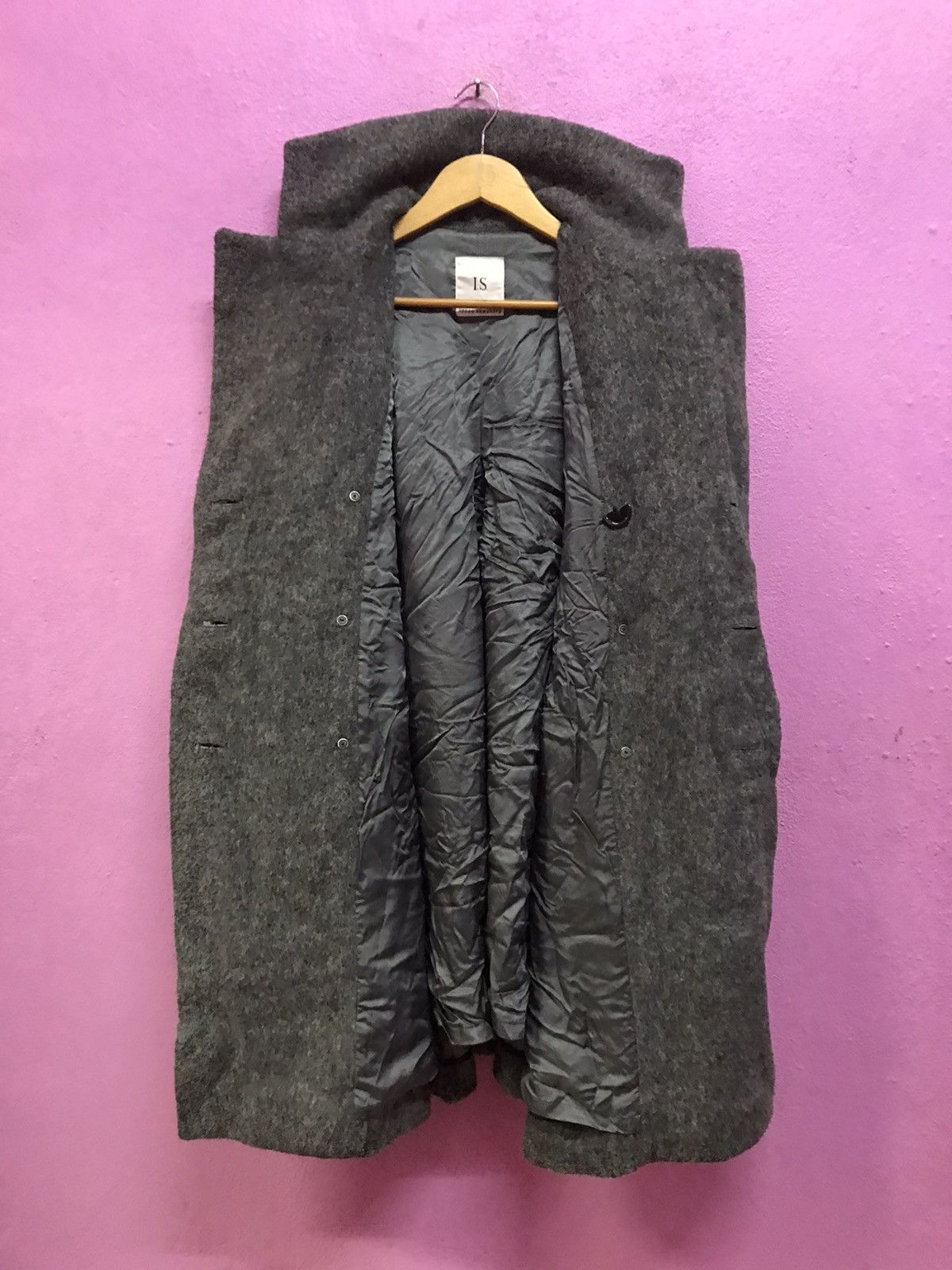 Issey Miyake Sunao Kuwahara Wool Issey Miyake Long Jackets Size US L / EU 52-54 / 3 - 3 Thumbnail