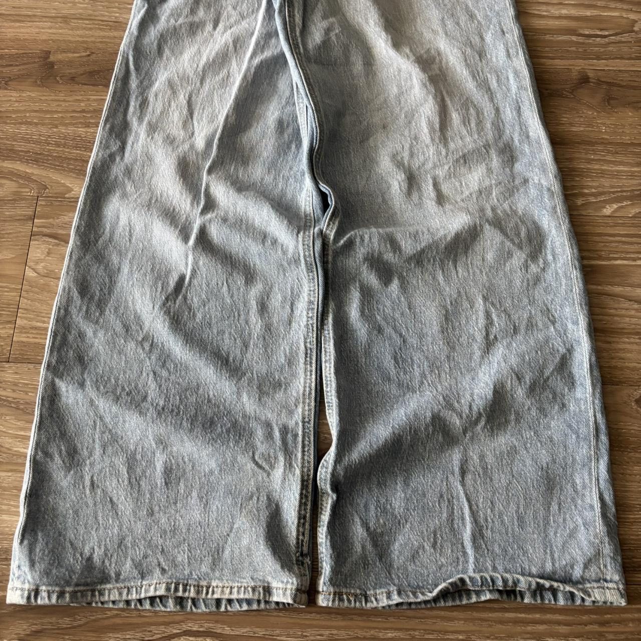 Japanese Brand Crazy Vintage Y2K/2000s Baggy Light Wash Streetwear Denim Jeans! 29x31 Size US 29 - 6 Thumbnail