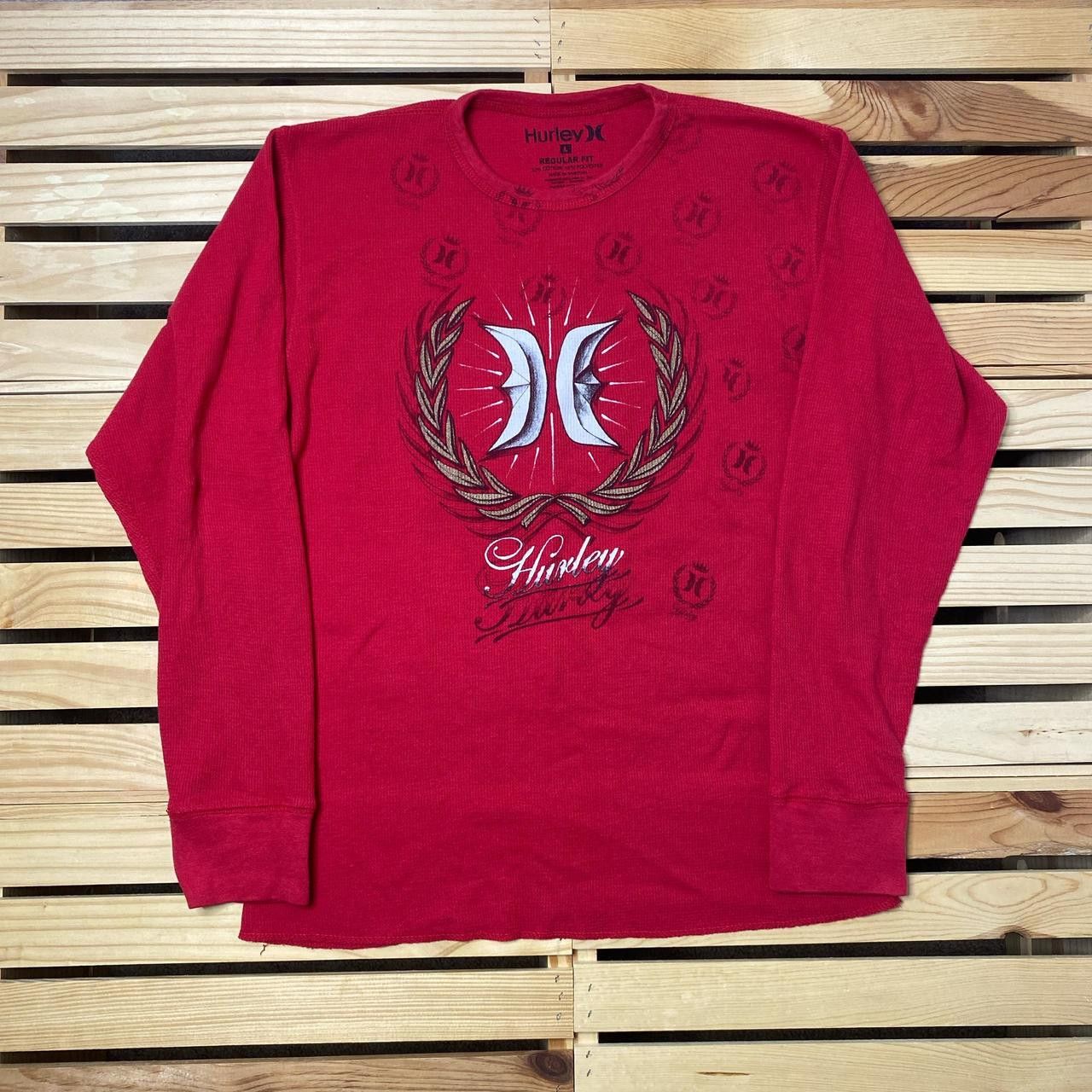 Hurley Hurley Red Y2K Thermal Surf Tee Size Large Size US L / EU 52-54 / 3 - 1 Thumbnail