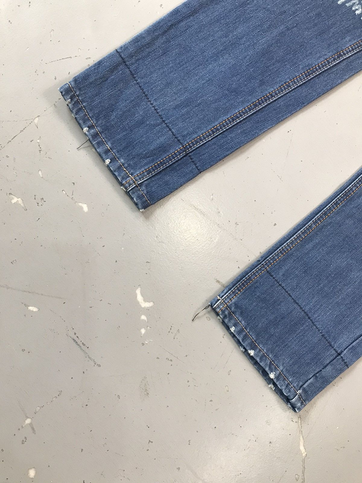 Japanese Brand Vintage Evisu inspired crazy print seagull denim Size US 31 - 4 Thumbnail