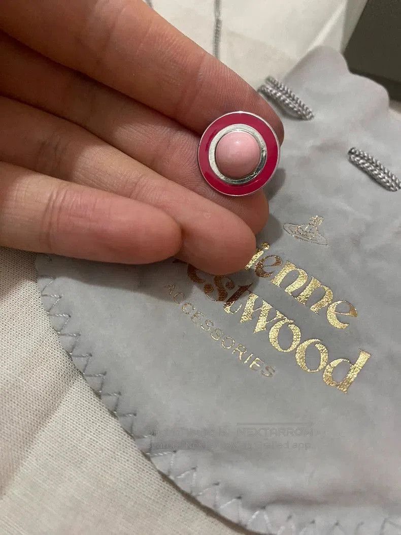Vivienne Westwood Vivienne Westwood Pink Orb Enamel Necklace . Size ONE SIZE - 2 Thumbnail