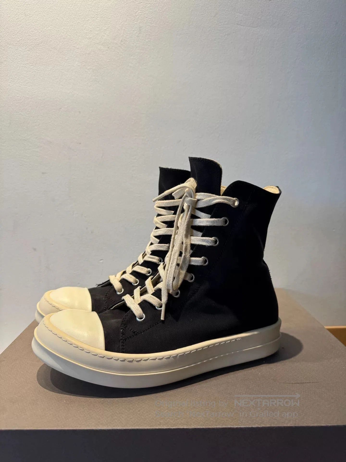 Rick Owens rick owens black high top sneakers size 38.5. Size US 7.5 / EU 40-41 - 1 Thumbnail