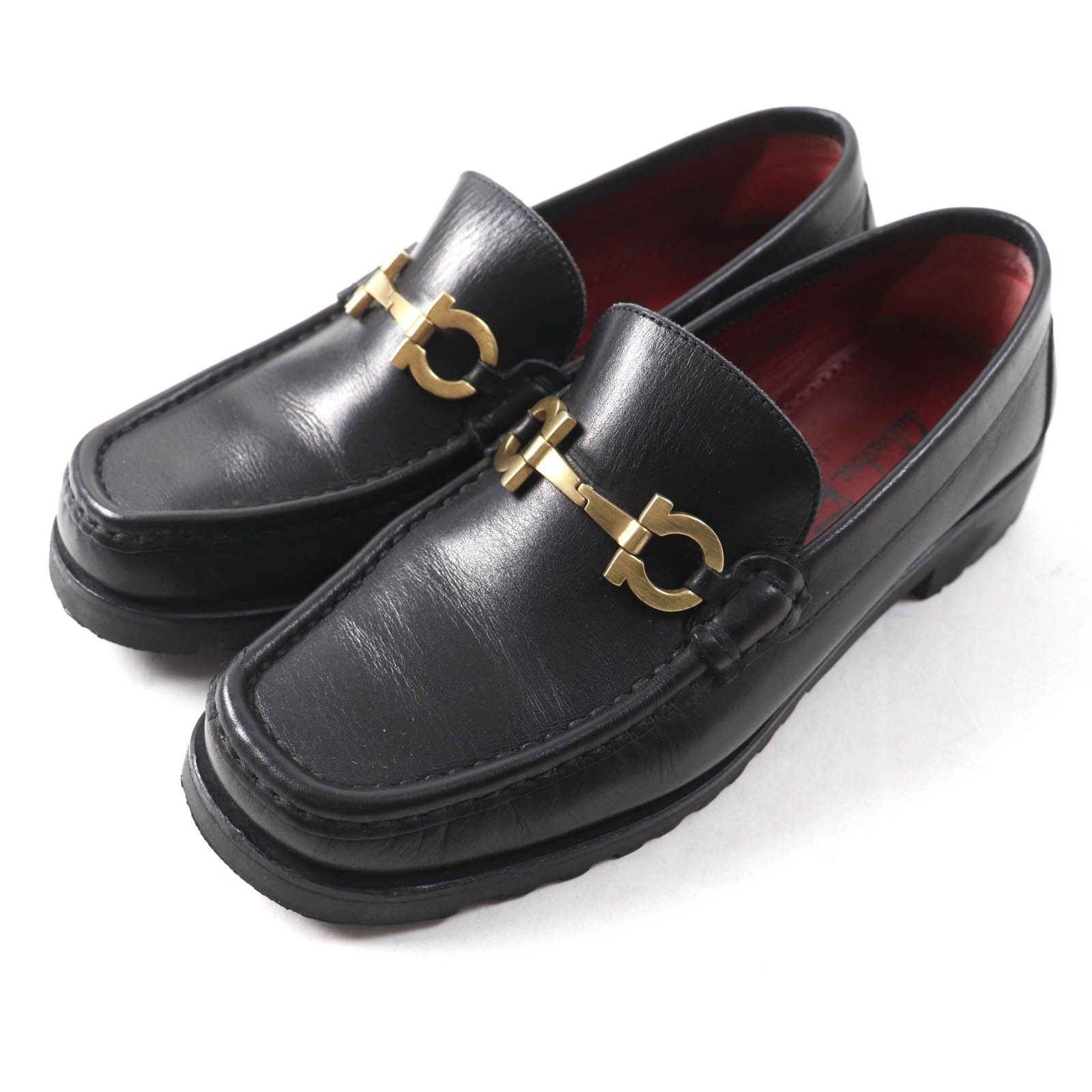 Salvatore Ferragamo Salvatore Ferragamo Salvatore Ferragamo SPORT Gancini Leather Loafers Leather Shoes DUTY FREE for USA Size ONE SIZE - 1 Thumbnail