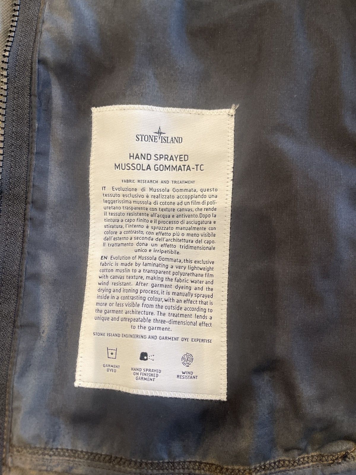 Stone Island Khaki & Black spray on Stone Island jacket Size US L / EU 52-54 / 3 - 2 Thumbnail