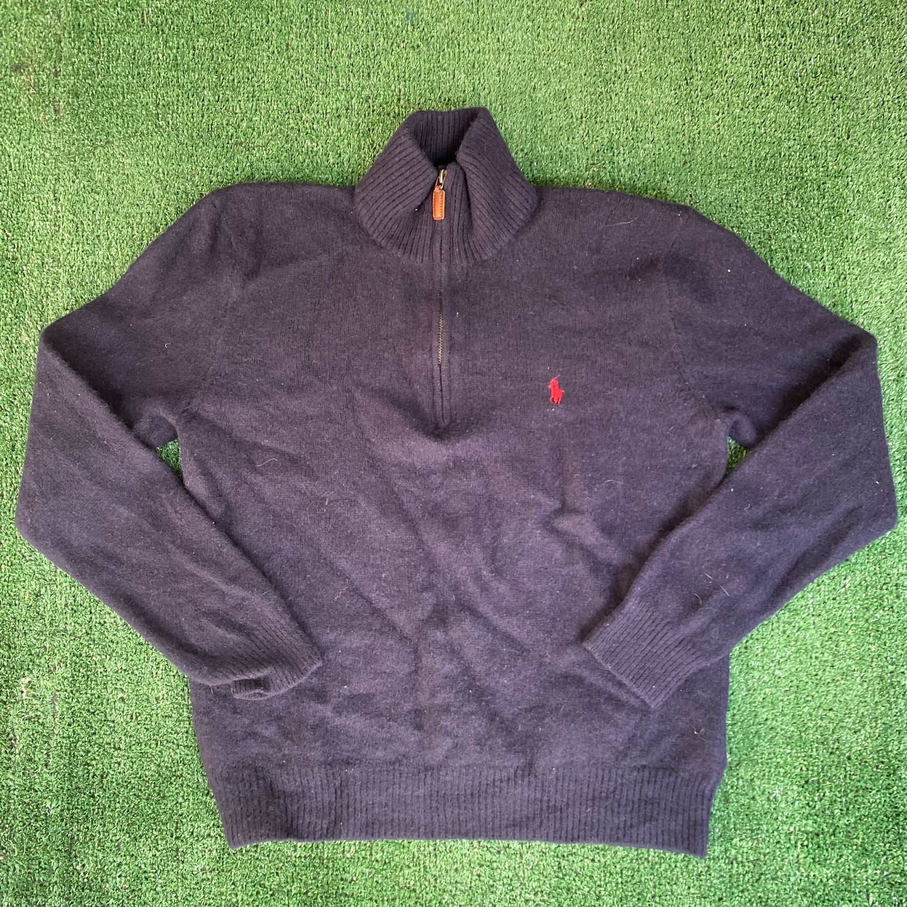 Polo Ralph Lauren Vintage Y2K Ralph Lauren Sweater Lambs Wool Logo Pullover Size US L / EU 52-54 / 3 - 1 Thumbnail