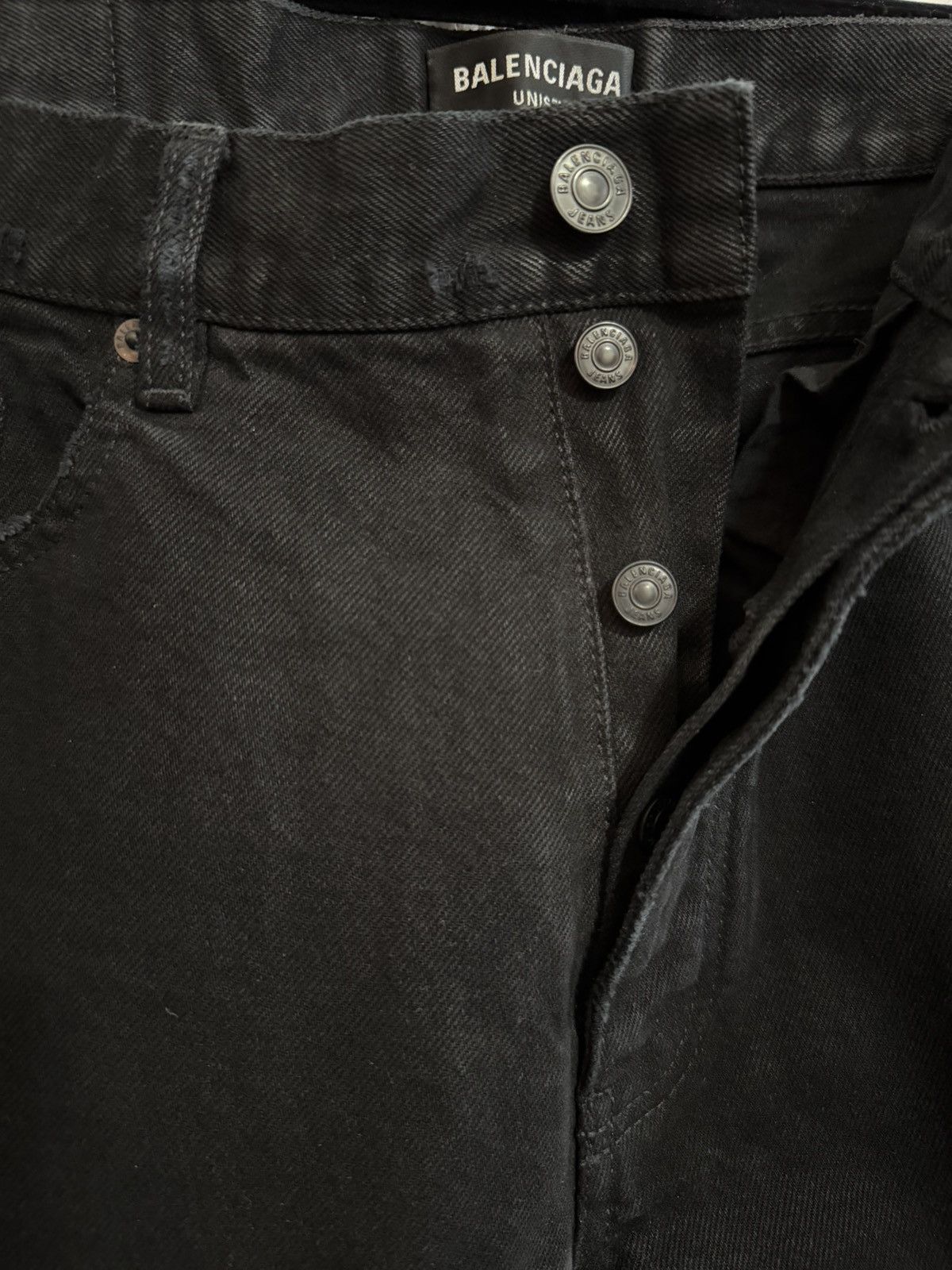 Balenciaga Rare Pitch Black Normal Fit Jean [32] fits 35-36 Size US 35 - 4 Thumbnail