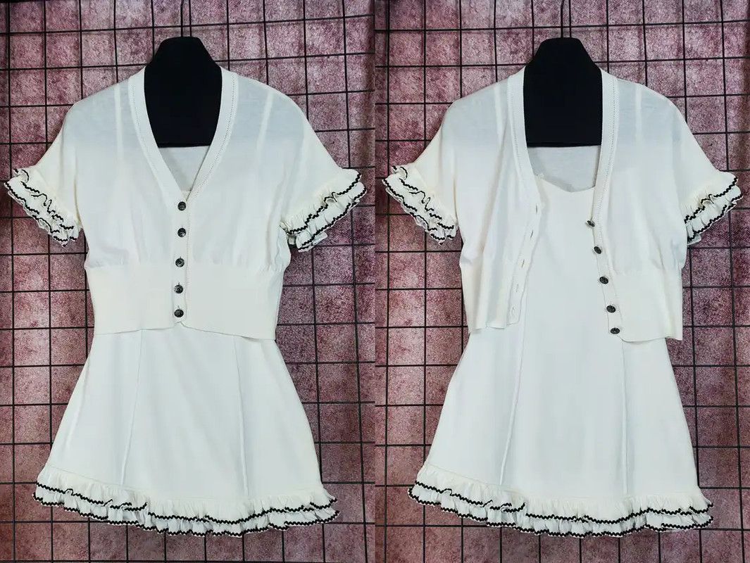 Dior Dior Sleeveless Ruffled Summer Dress for Women 0089 Size M / US 6-8 / IT 42-44 - 1 Thumbnail
