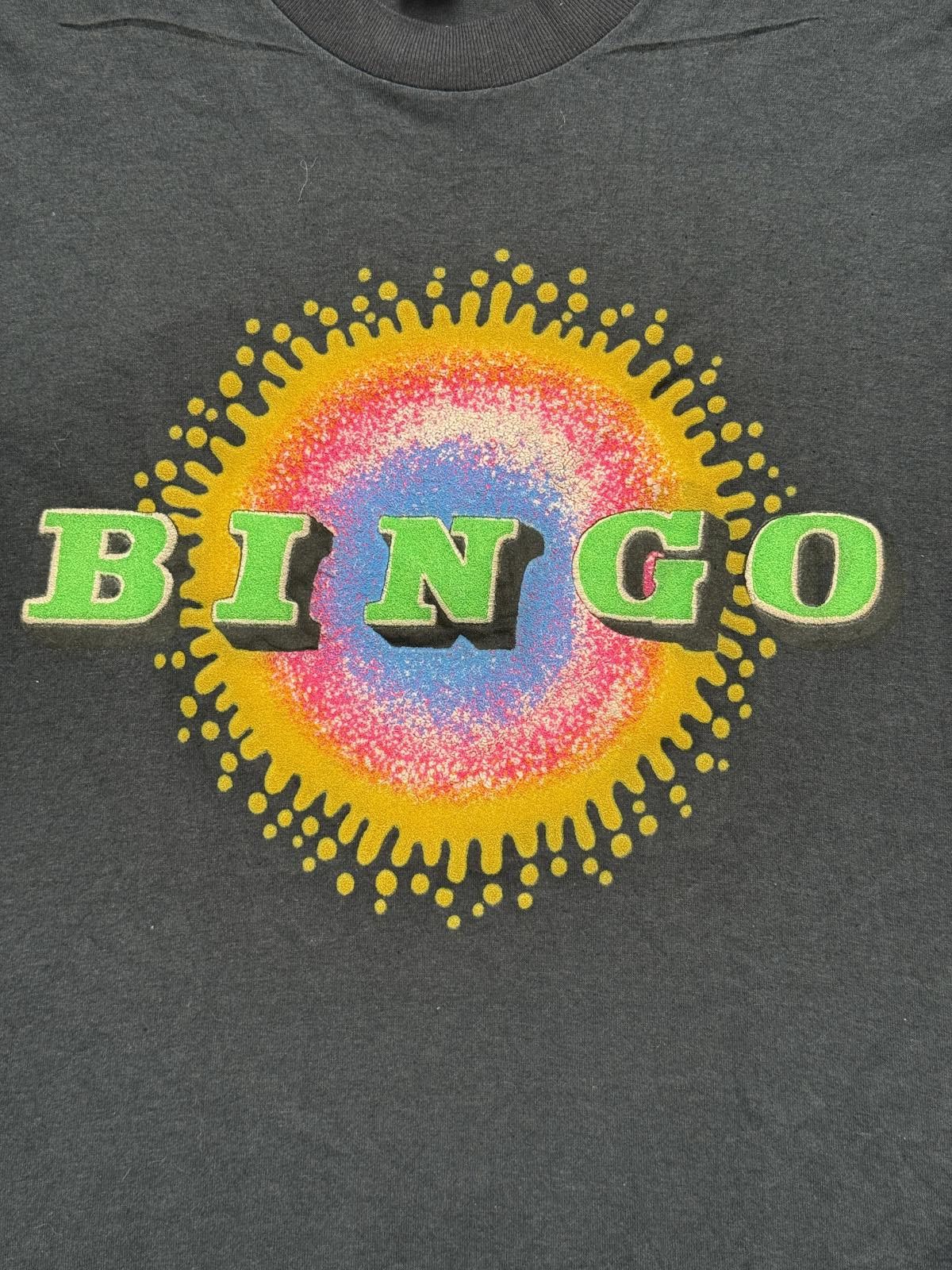 Designer Vintage Bingo T-shirt Puff Print Tee - Single Stitch XL Size US XL / EU 56 / 4 - 3 Thumbnail