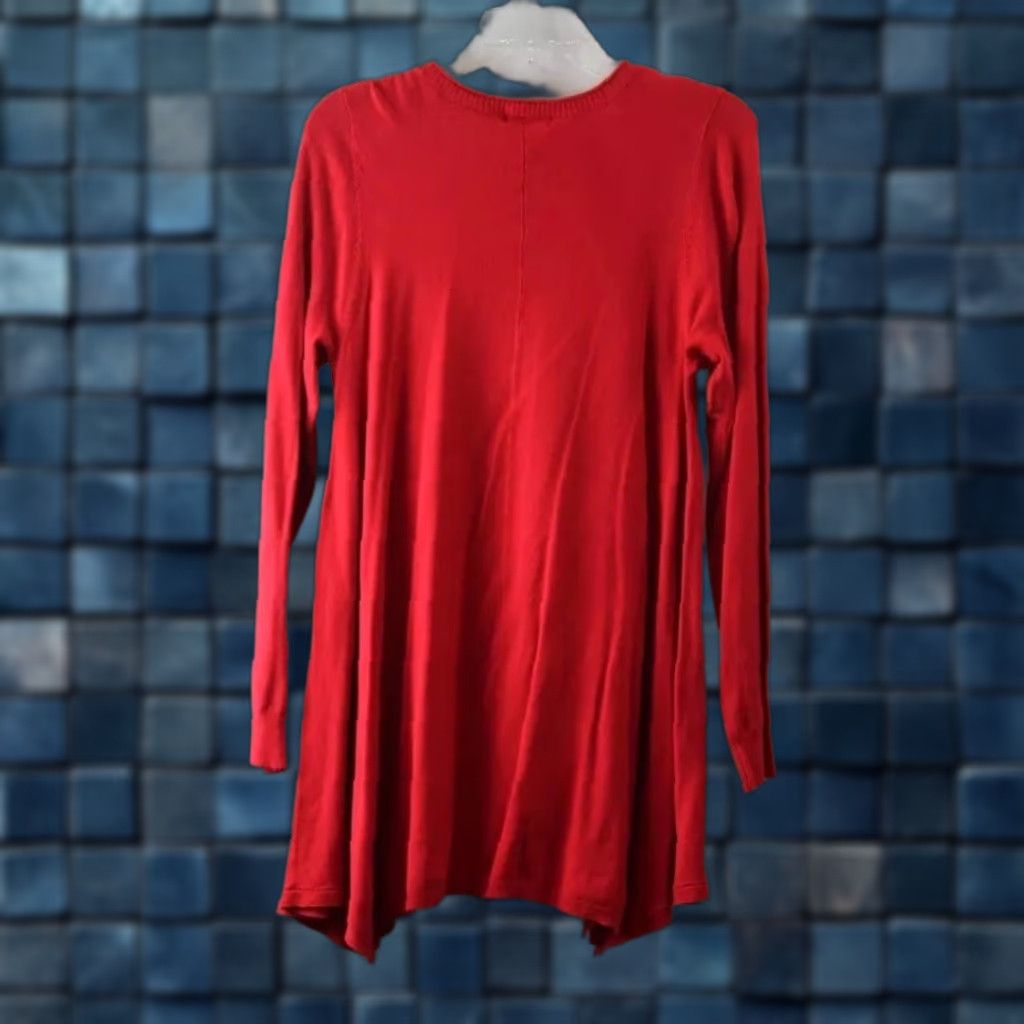 Vintage Chelsea & Theodore Sweater Shirt Adults L Red Knit Pullover Scoop Neck Size L / US 10 / IT 46 - 1 Thumbnail