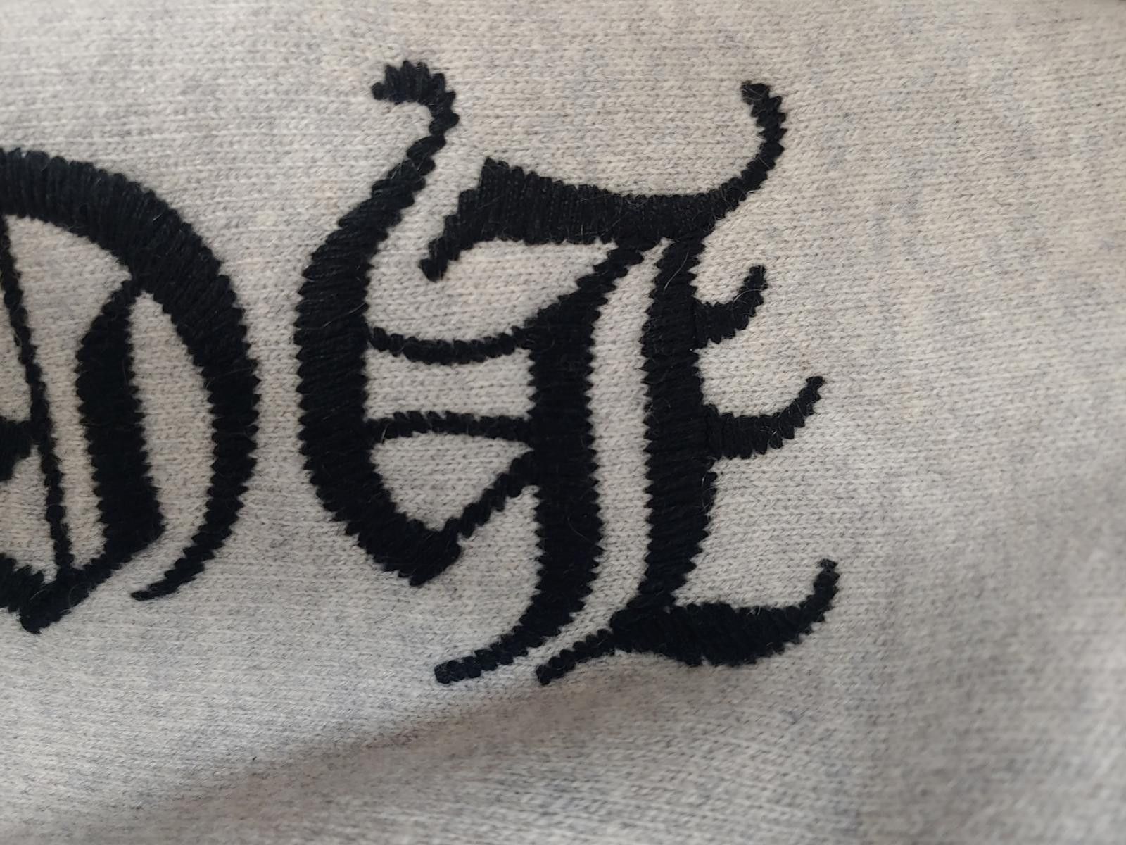Chrome Hearts Chrome Hearts Life Sentence Cashmere Zip Up in Grey Size ONE SIZE - 8 Thumbnail