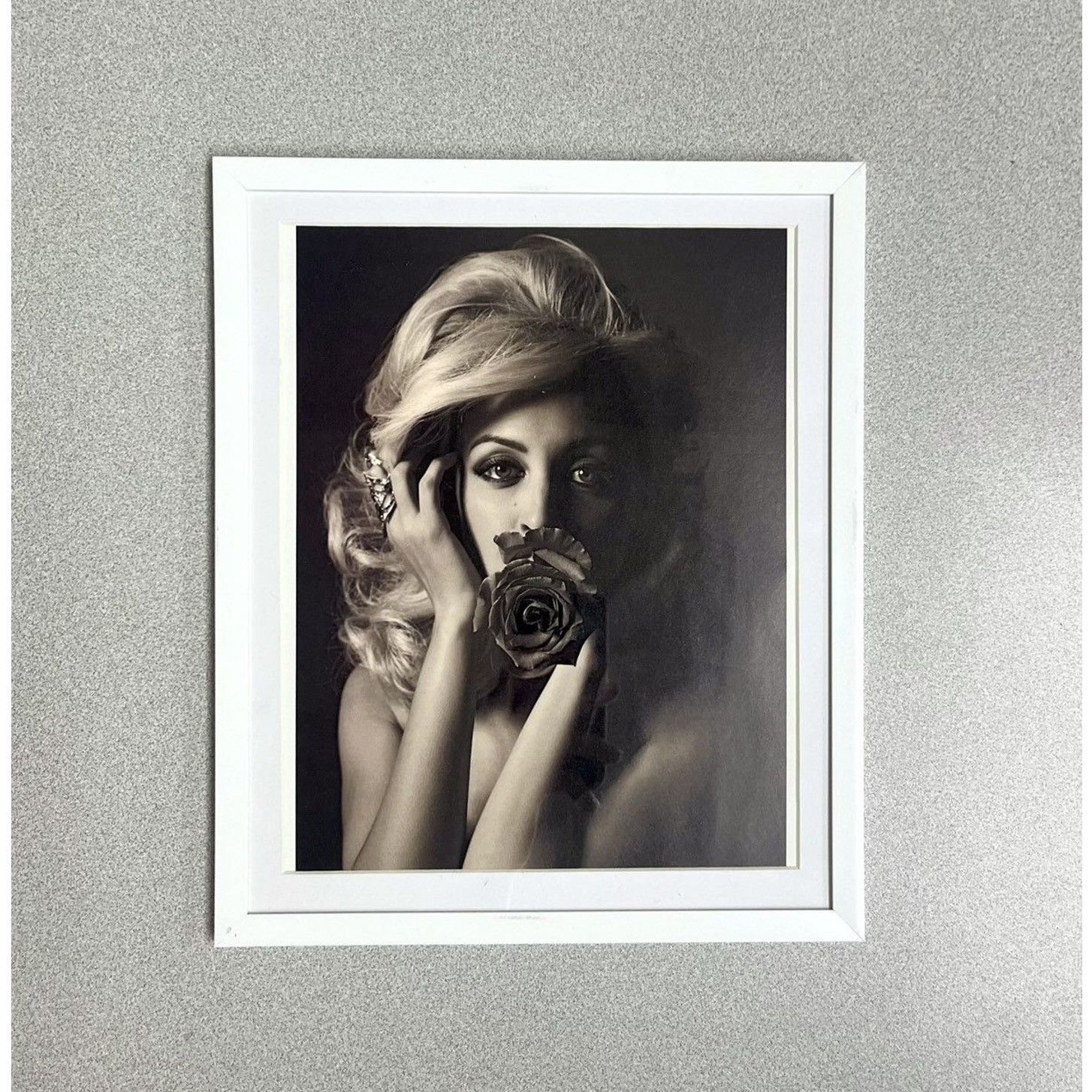Chrome Hearts × Japanese Brand × Vintage Chrome Hearts flower lady photo Framed poster 9x11 cutout Size ONE SIZE - 1 Thumbnail