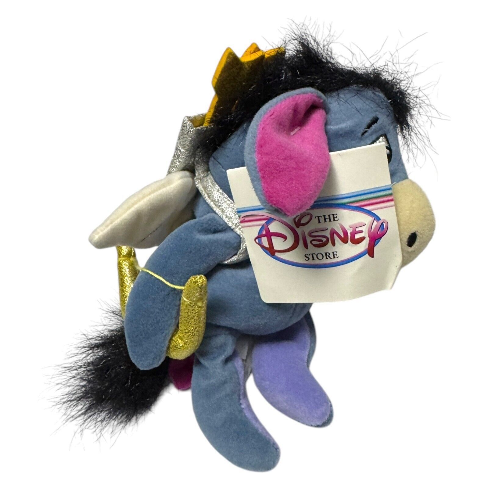Disney NWT 90s Disney Store CUPID EEYORE VALENTINES Vintage Beanie Size ONE SIZE - 2 Thumbnail