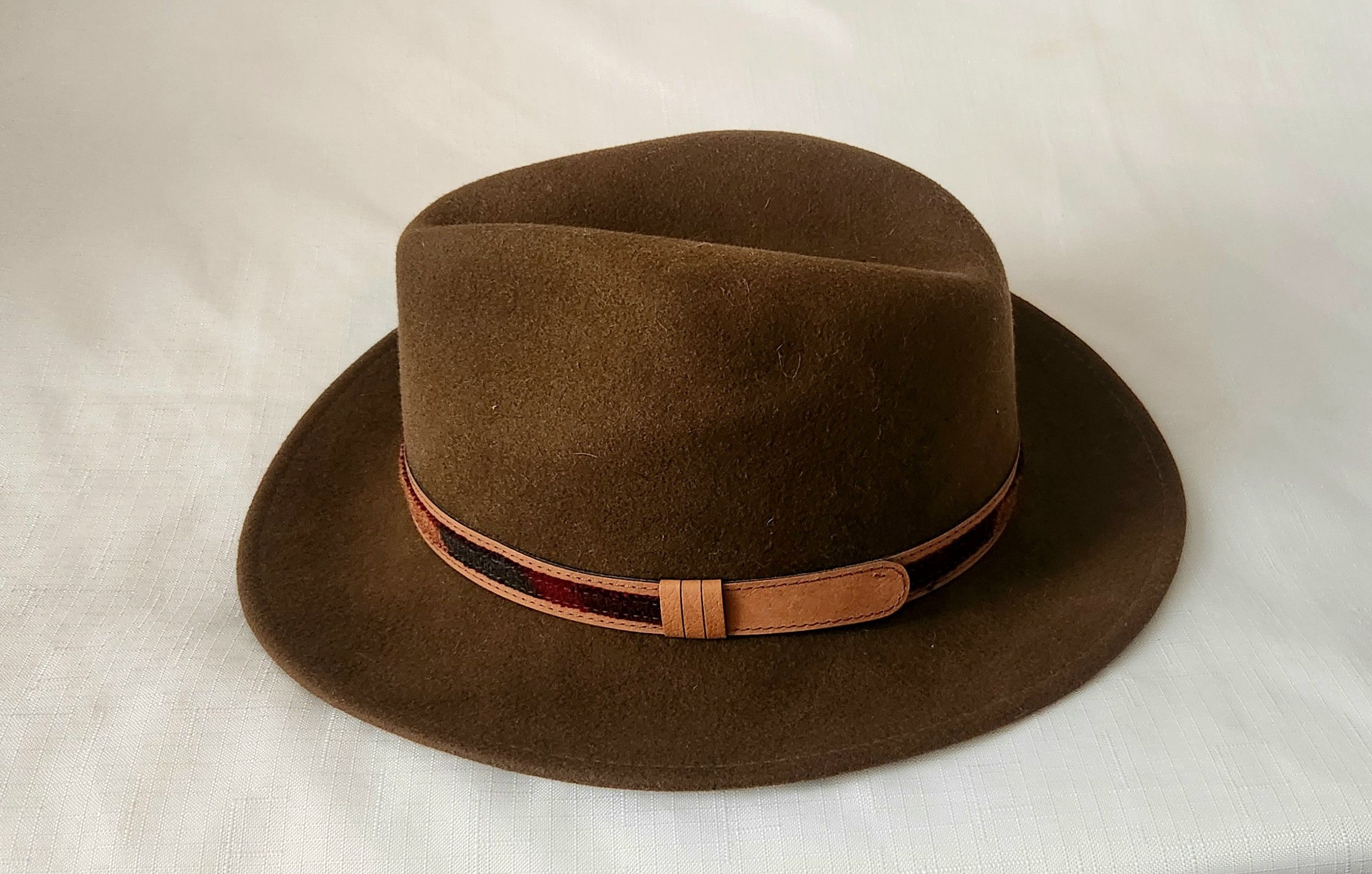 Vintage × Woolrich Woolen Mills Woolrich Vintage VTG Fedora Men’s SZ Large Brown Cowboy Size ONE SIZE - 2 Thumbnail