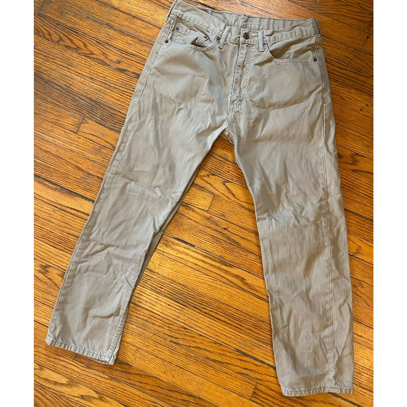 Levi's Levi’s 505 Denim Jeans Men’s 34 X 30 Beige Size US 34 / EU 50 - 2 Thumbnail