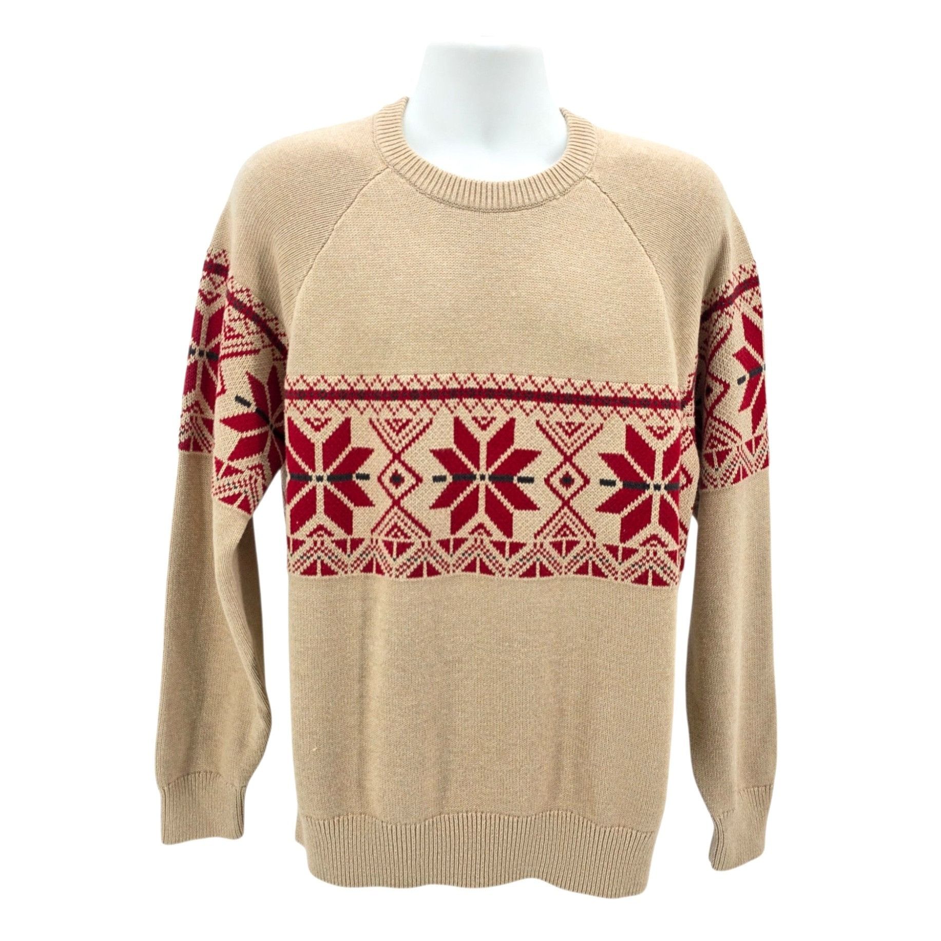 Eddie Bauer NEW Eddie Bauer Mens Large Sweater Classic Fair Isle Crew Kn Size US L / EU 52-54 / 3 - 9 Thumbnail