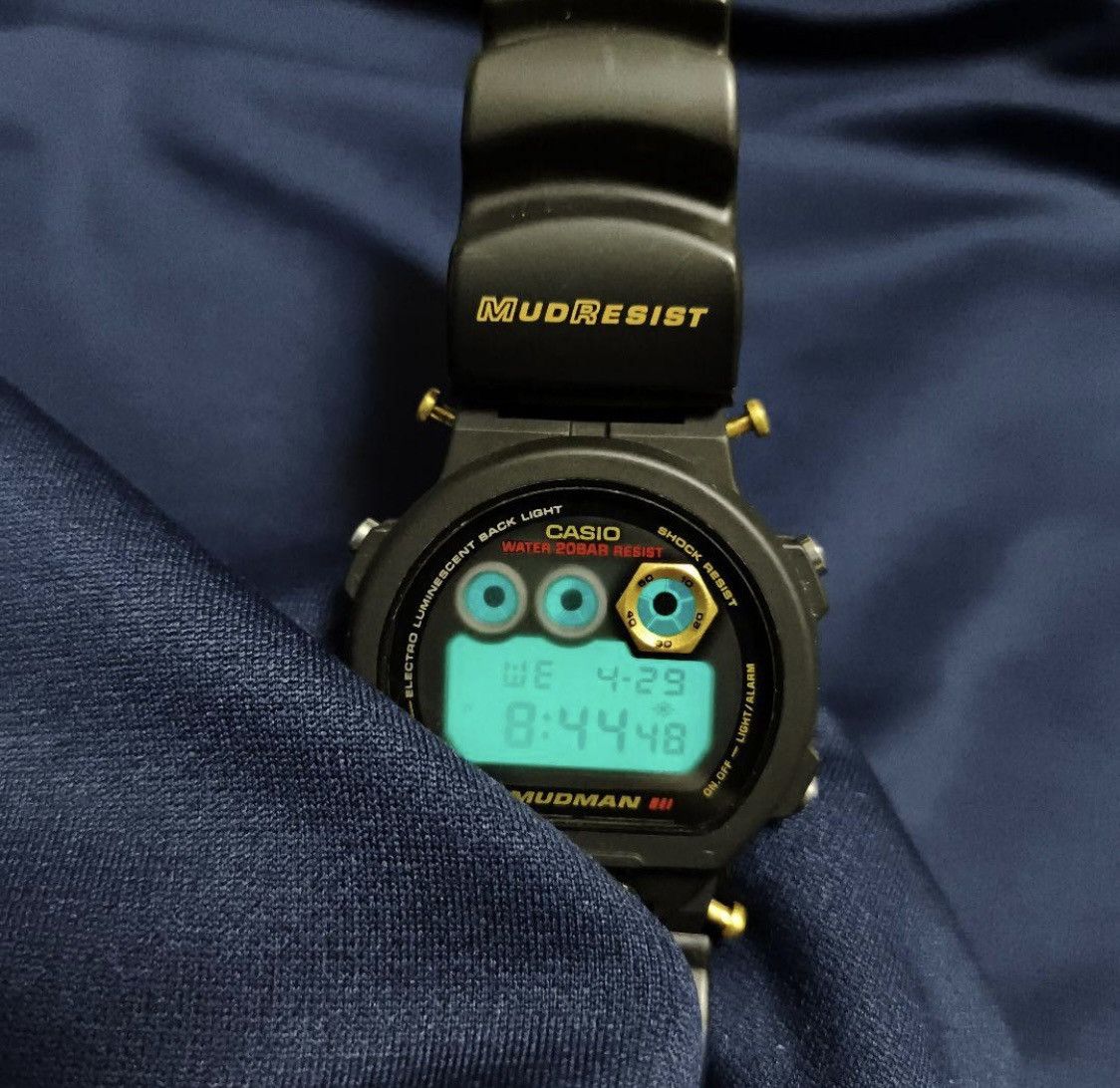 Casio Rare Vintage Casio G-SHOCK DW-8400 MUDMAN Black Gold Japan Size ONE SIZE - 2 Thumbnail