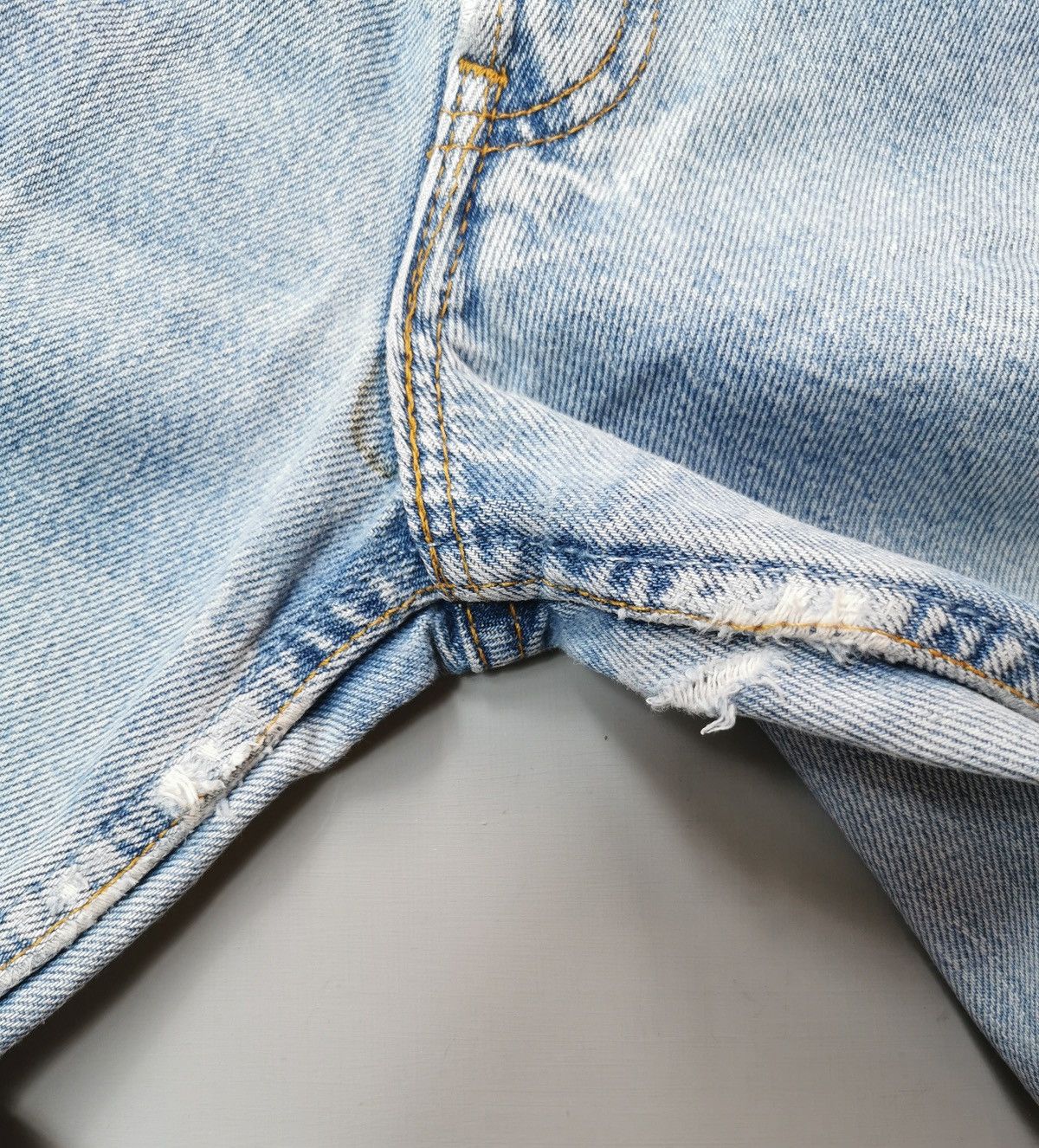 Levi's Curvy fit Made in UK 90s Vintage Levis 901 Jeans Women Size 27" / US 4 / IT 40 - 12 Thumbnail