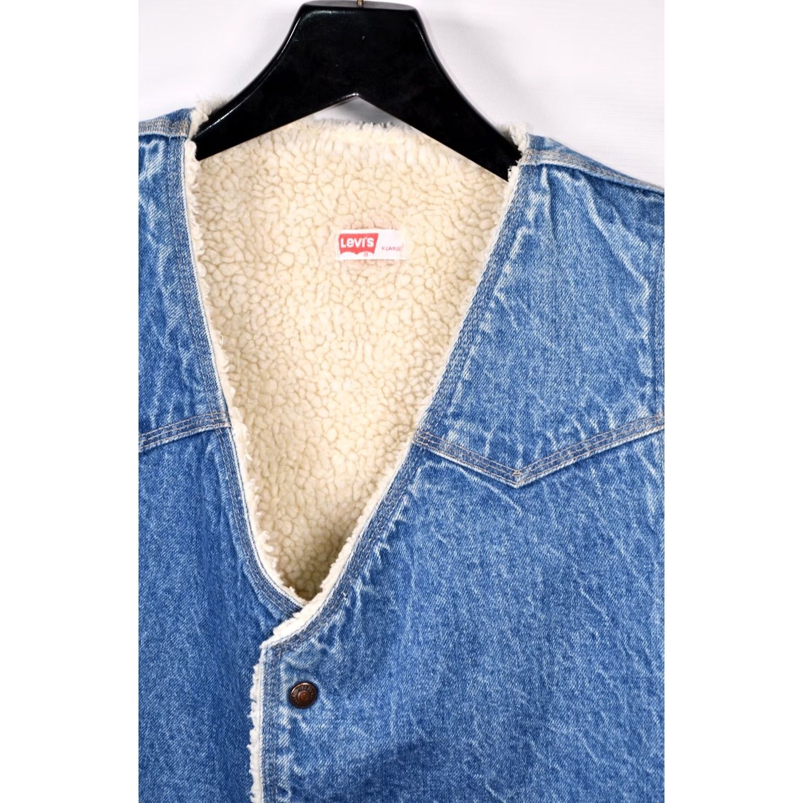 Levi's VINTAGE Levi's Vest Denim Western Lined Orange Tab XS XL? Size US XL / EU 56 / 4 - 4 Thumbnail