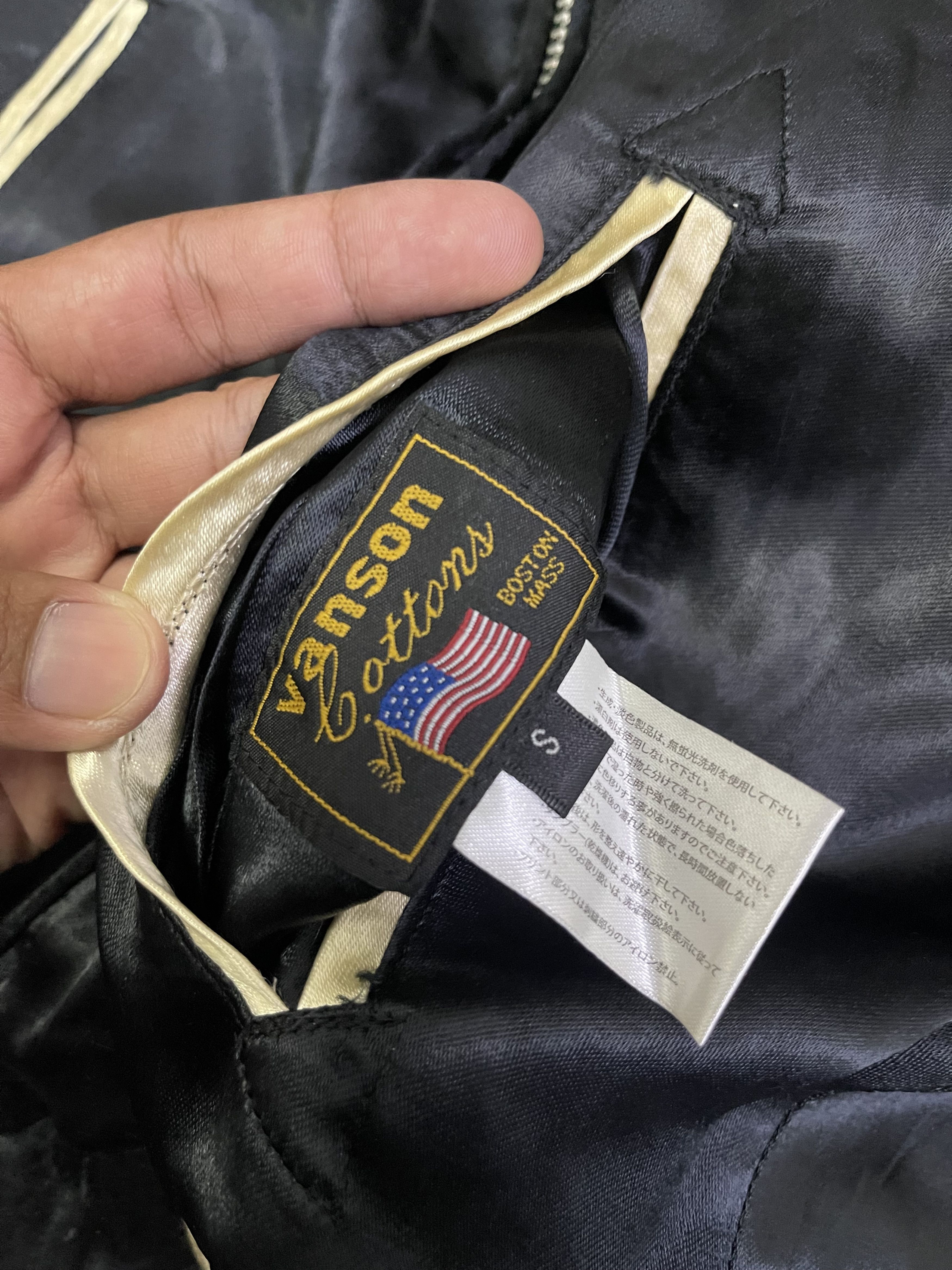 Vanson Leathers RARE Vanson Sukajan Sourvenir Satin Jacket Embroidery Size US S / EU 44-46 / 1 - 21 Thumbnail