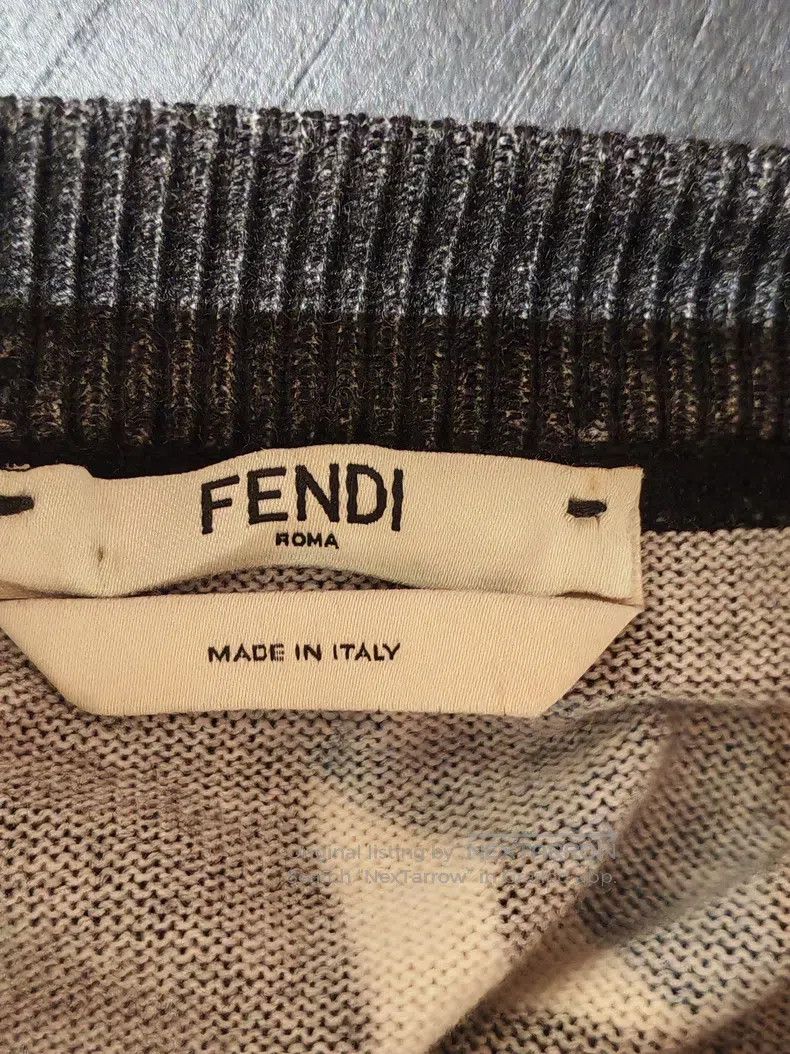 Fendi Fendi Little monster pattern wool knitted sweater Size XS / US 0-2 / IT 36-38 - 4 Thumbnail
