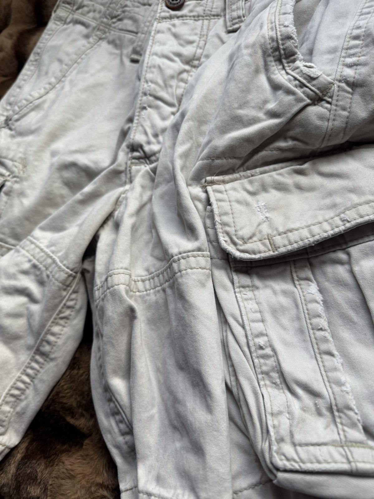 Abercrombie & Fitch Vintage Abercrombie Fitch Cargo Shorts Army Surplus Size US 28 / EU 44 - 2 Thumbnail