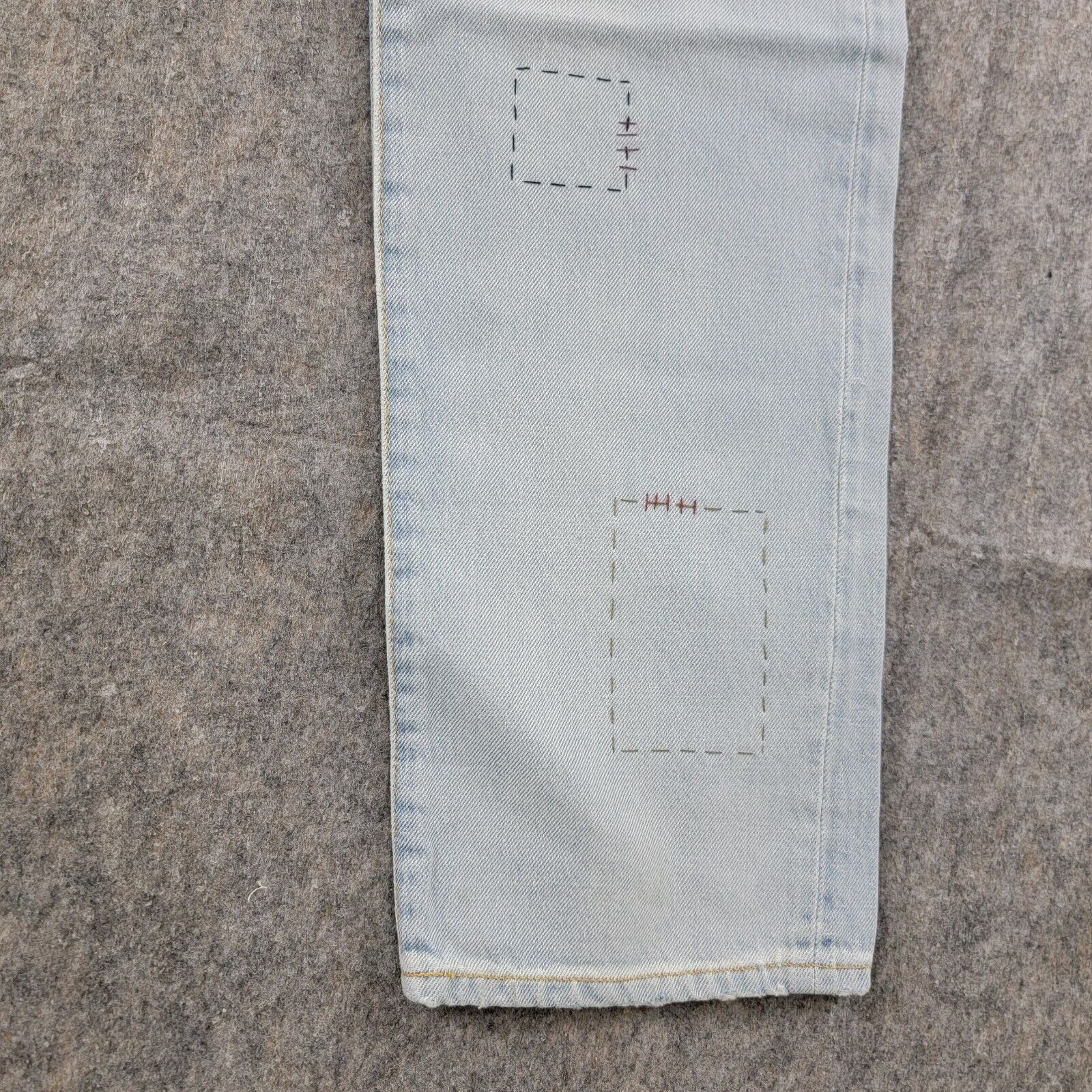 Todd Snyder Todd Snyder Slim Fit Upcycle Patched Selvedge Jeans Size US 34 / EU 50 - 8 Thumbnail
