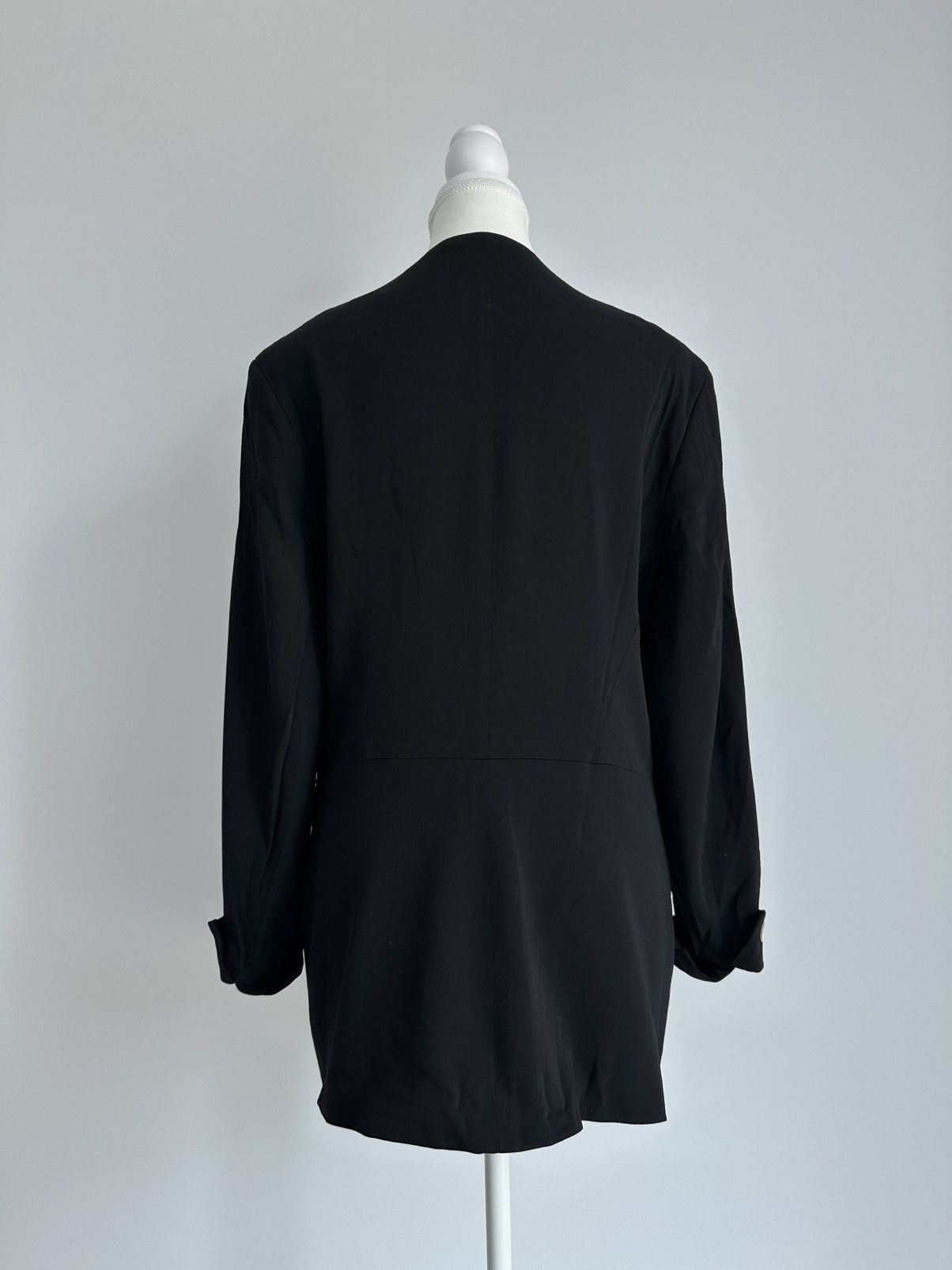 Jil Sander Vintage Jil Sander Black Wool Avant Garde Blazer Jacket Sz L Size M / US 6-8 / IT 42-44 - 4 Thumbnail