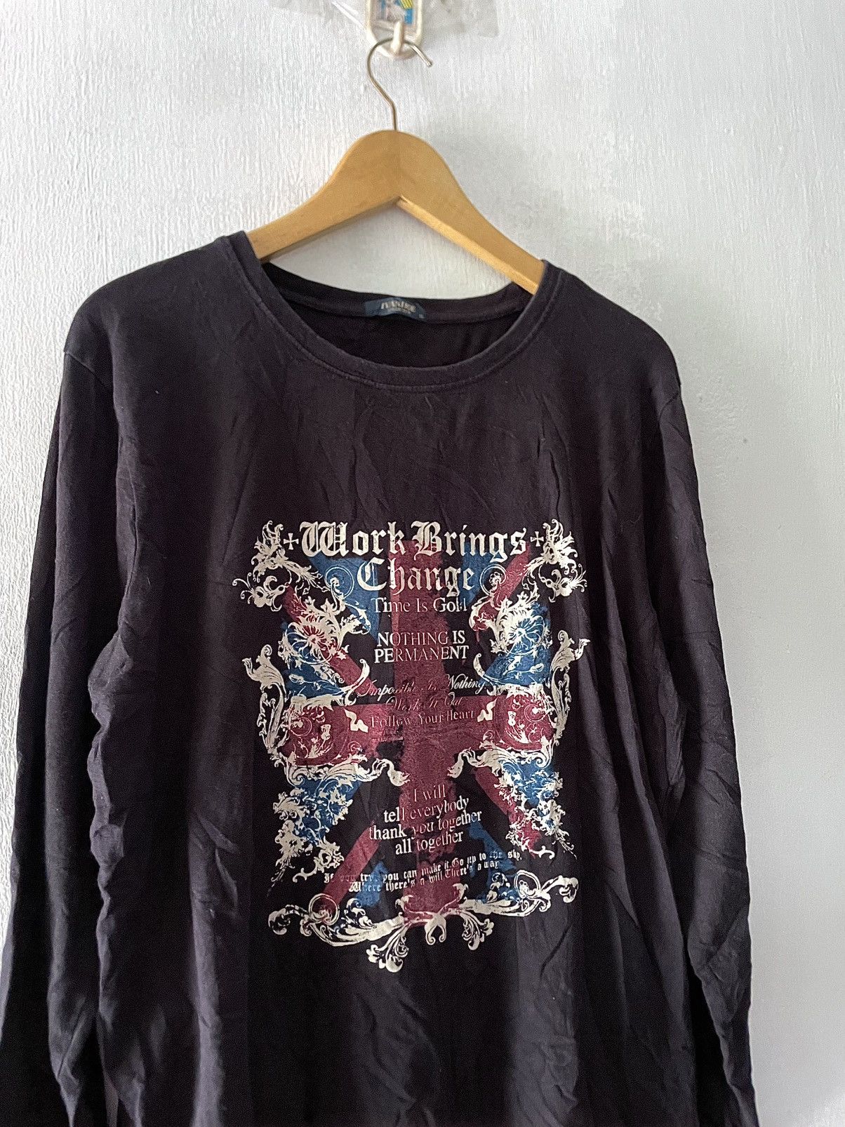 If Six Was Nine Japanese Ivanhoe Poem UK Flag Grunge Ifsix Lgb Stylr Size US M / EU 48-50 / 2 - 3 Thumbnail