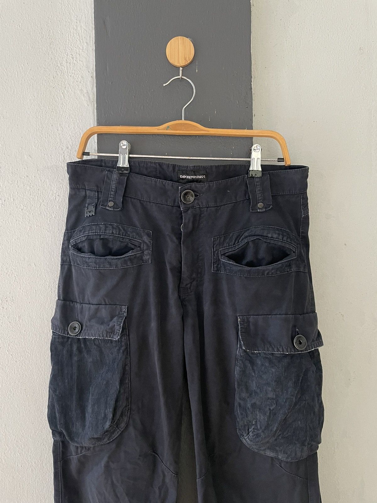 Emporio Armani 90’ Emporio Armani Double Pocket Corduroy Pants Size US 32 / EU 48 - 7 Thumbnail
