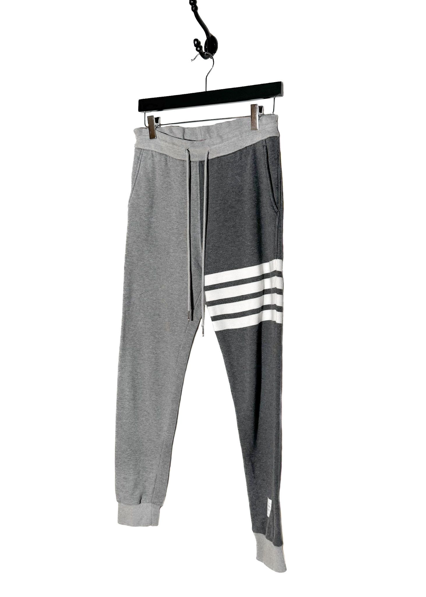 Thom Browne Thom Browne Grey Colorblock 4-bar Sweatpants Size 26" / US 2 / IT 38 - 2 Thumbnail